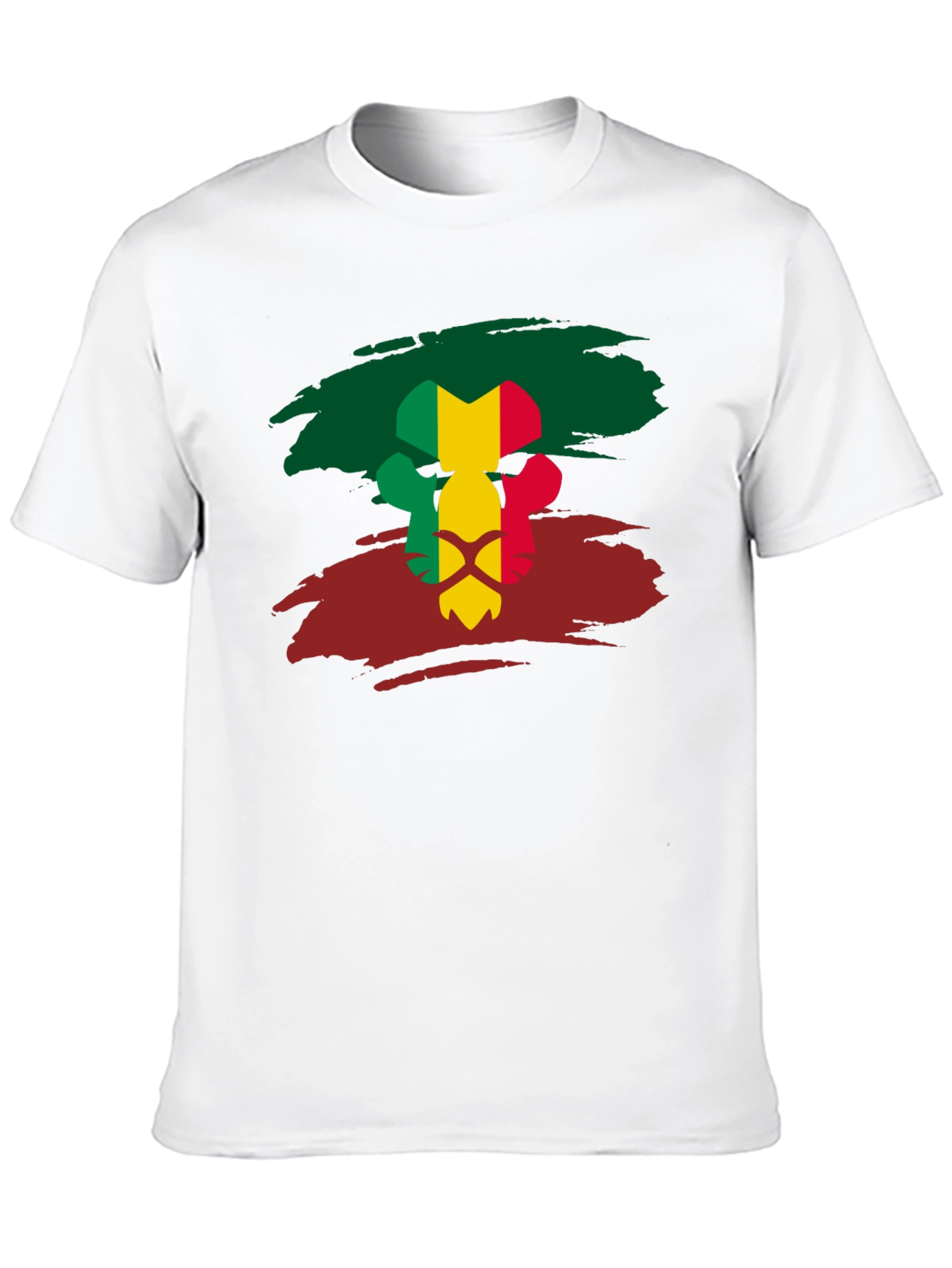Mali Flag Lion Head T-Shirt - 10