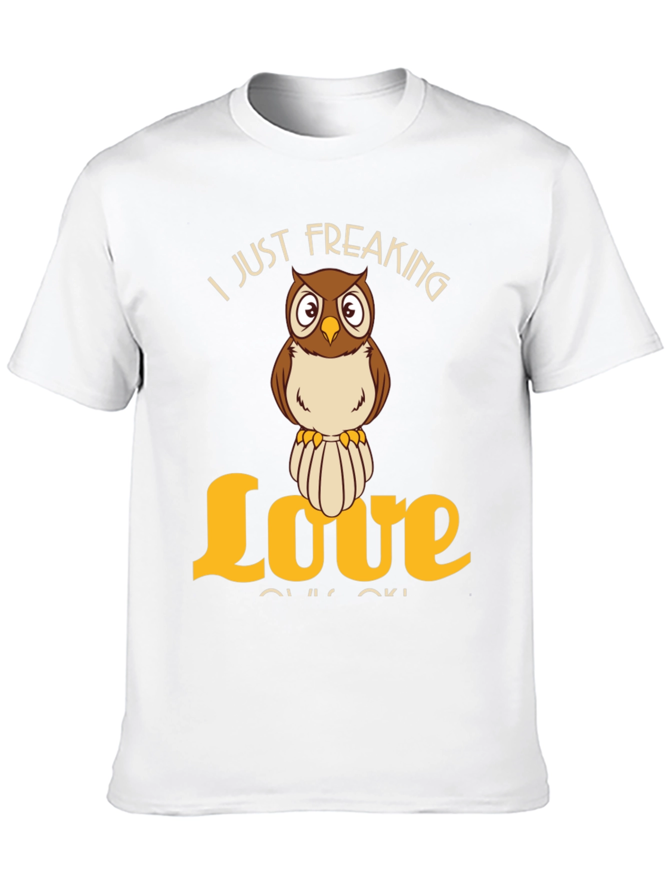 Black I Just Freaking Love Owls T-Shirt - Novelty Animal Tee view 10