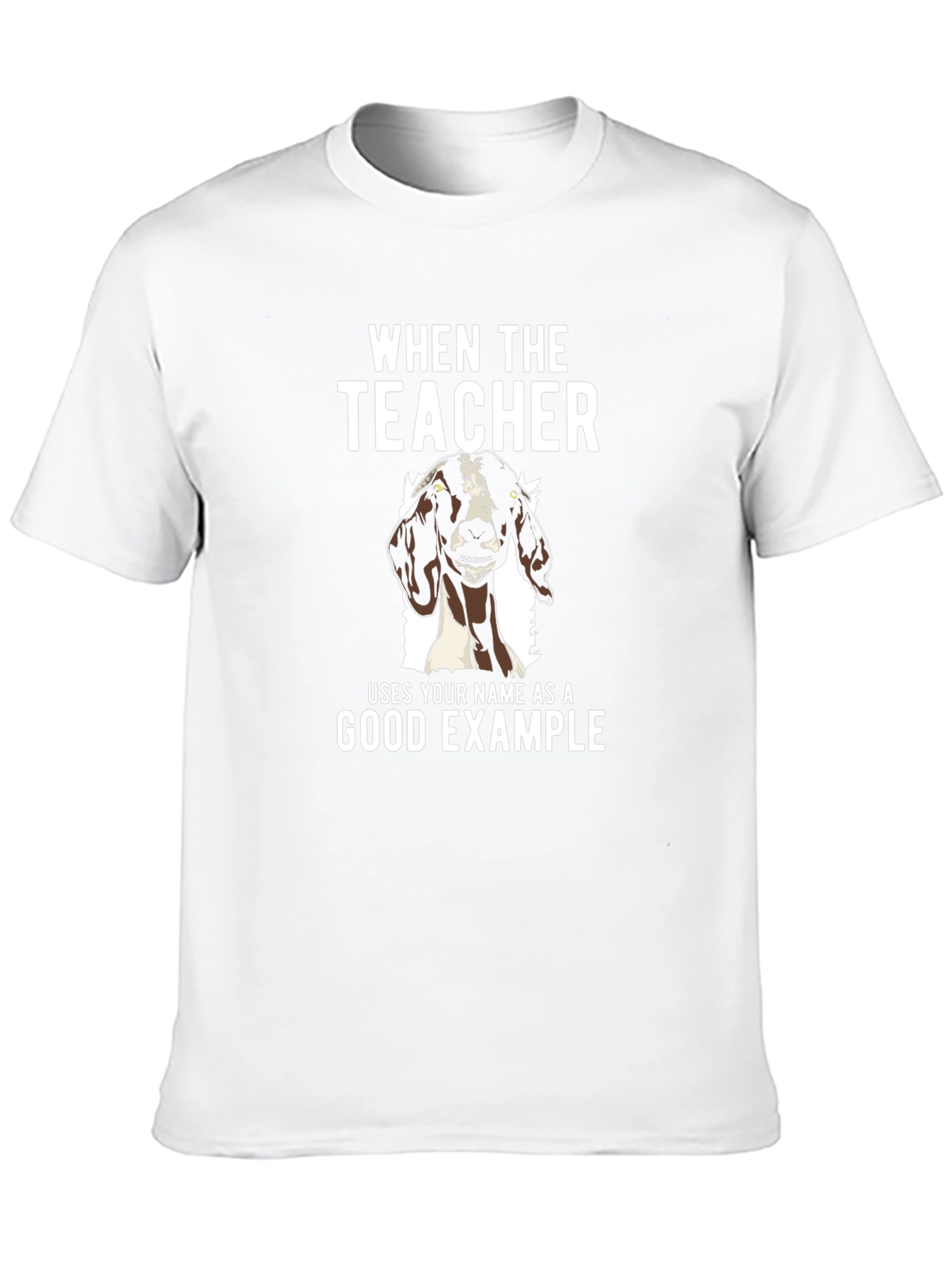 Black Goat Good Example Tee - Funny Teacher Gift view 10