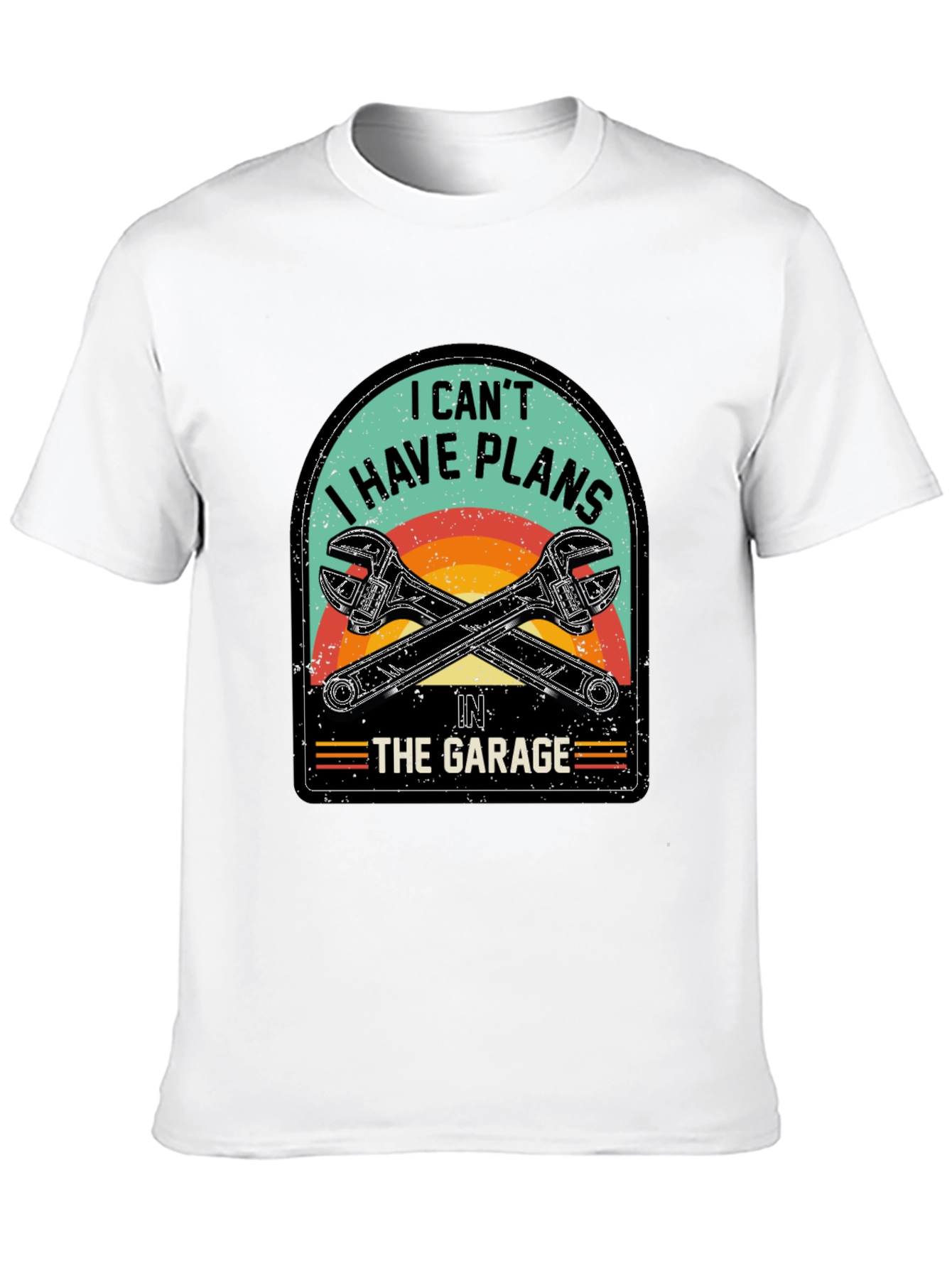 Black Garage Plans T-Shirt - Mechanic Humor Tee view 10
