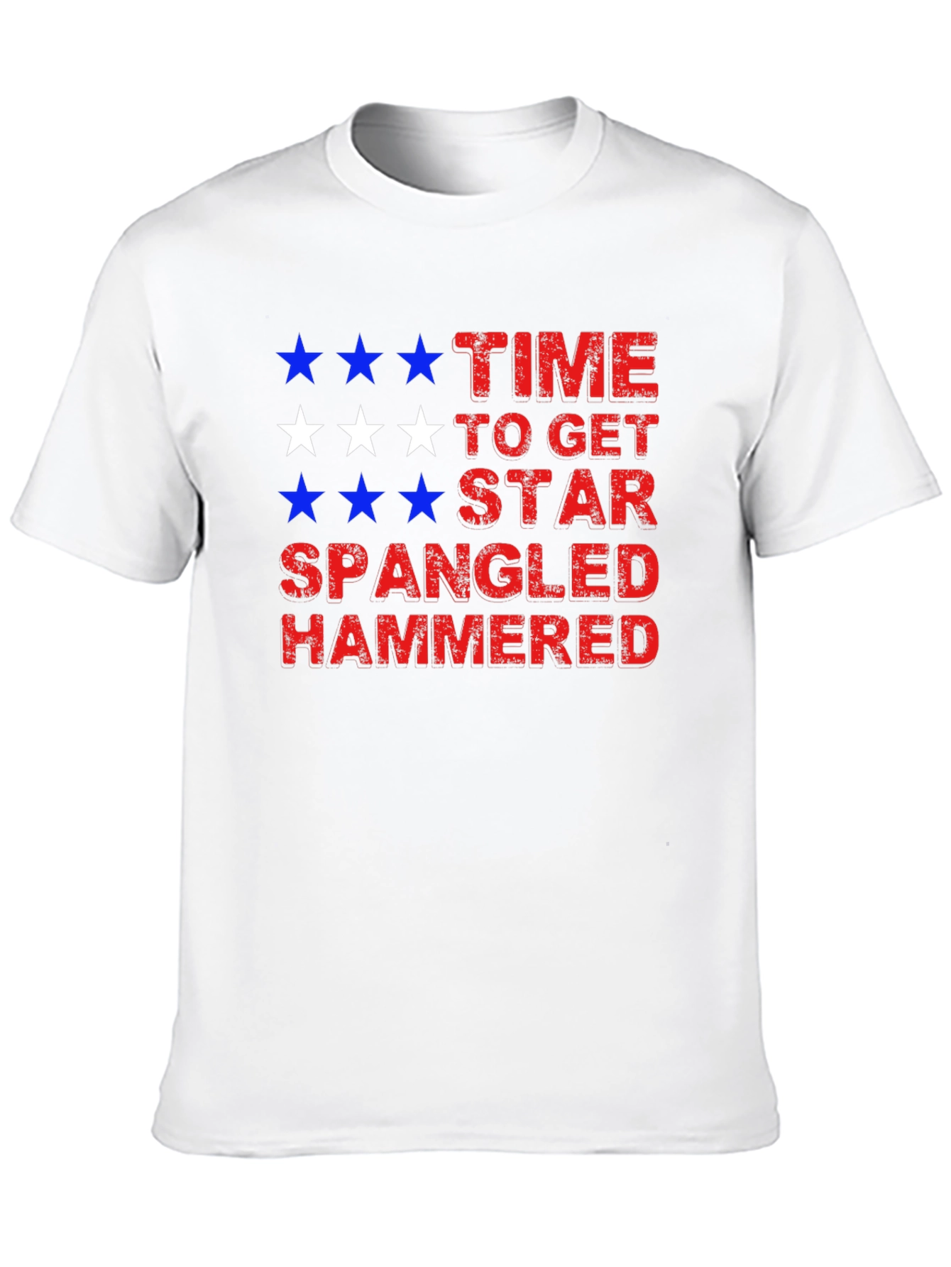 Black Star Spangled Hammered Tee view 10