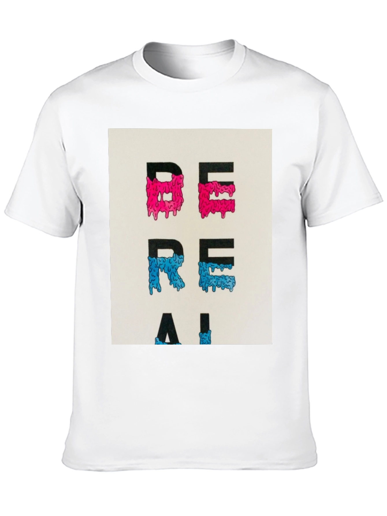 Black Be Real Graphic Tee - Trendy Casual Wear view 10