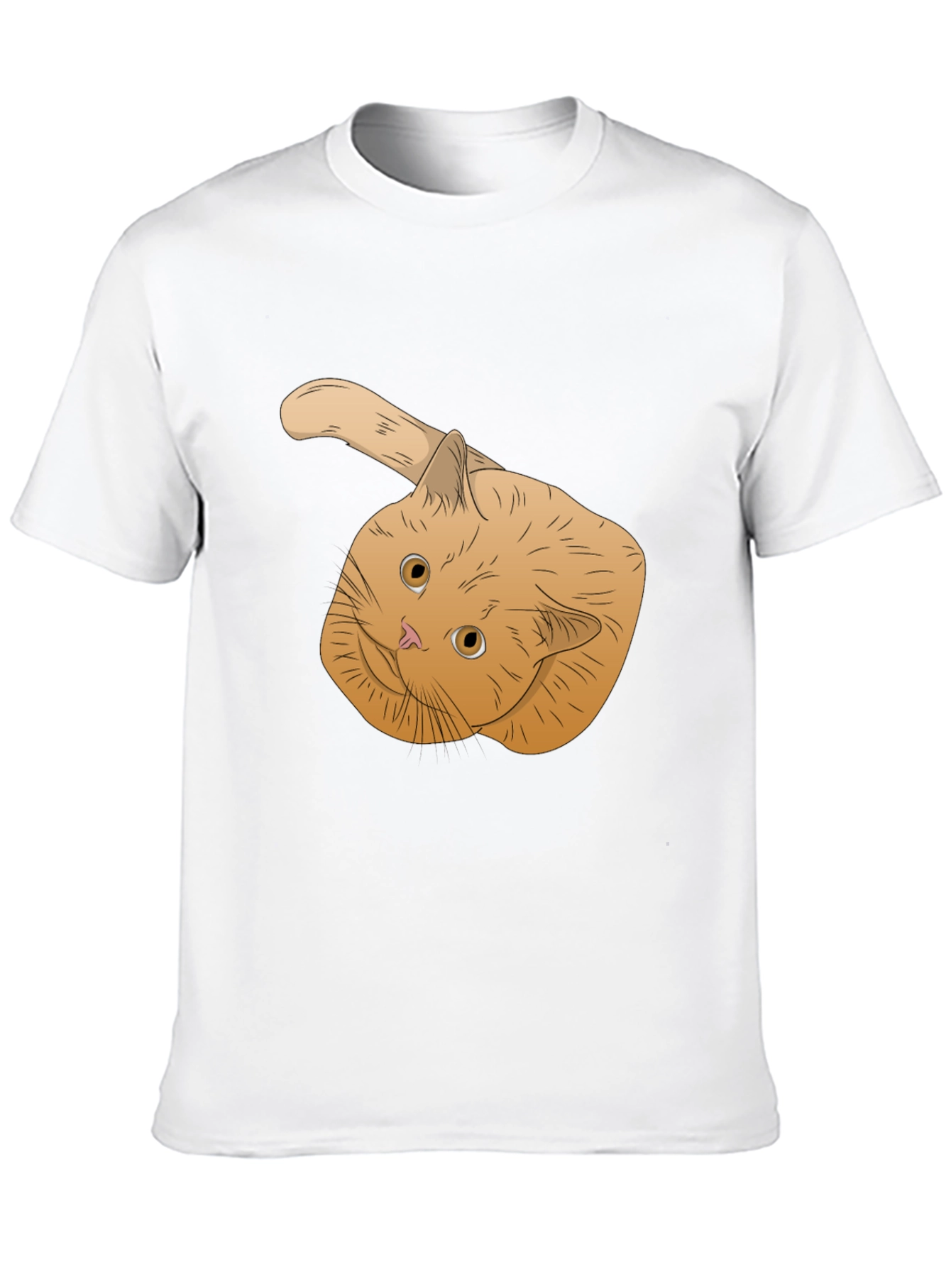 Black Ginger Cat T-Shirt - Whimsical Pet Lover Apparel view 10