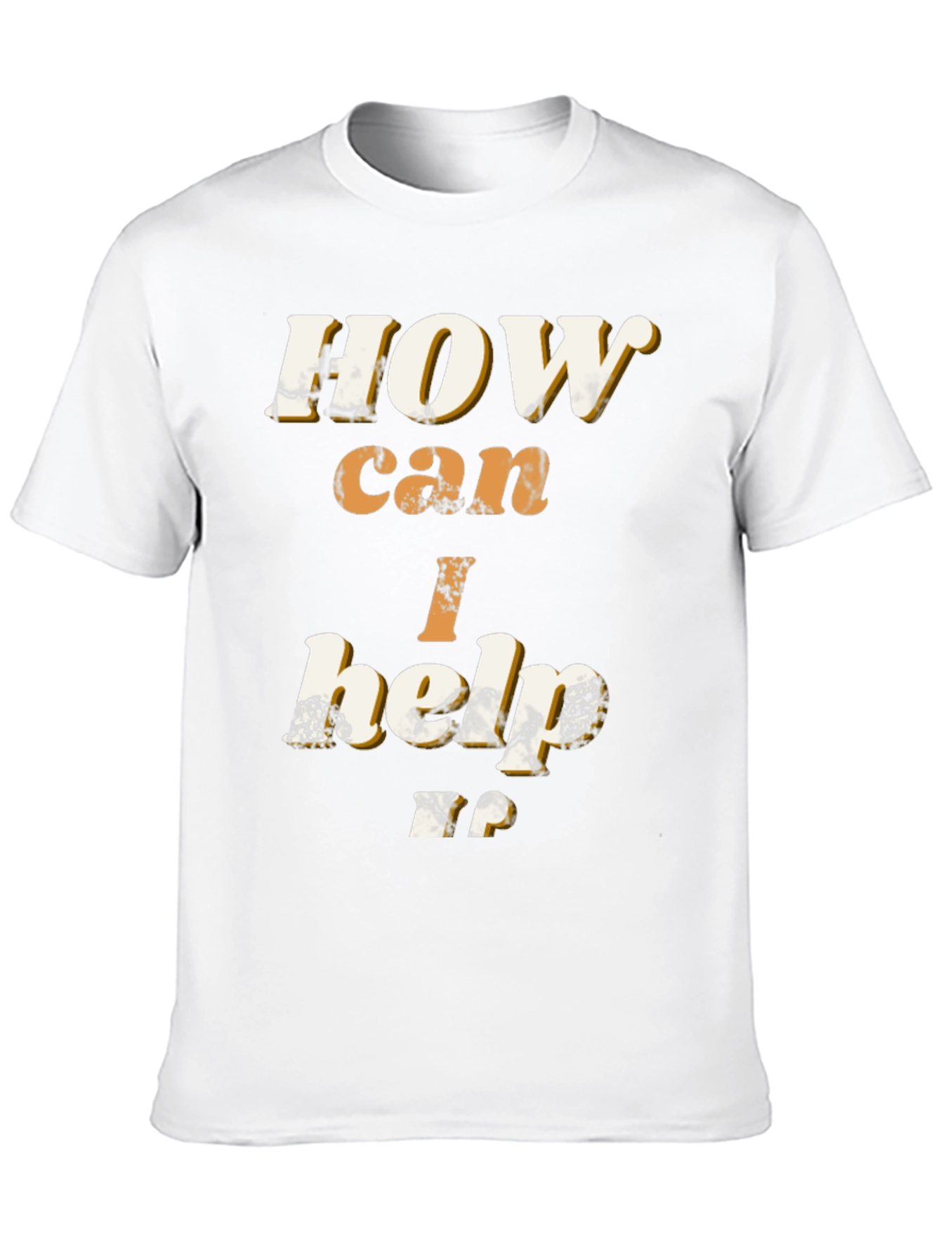 Black How Can I Help T-Shirt - Bold Graphic Tee view 10