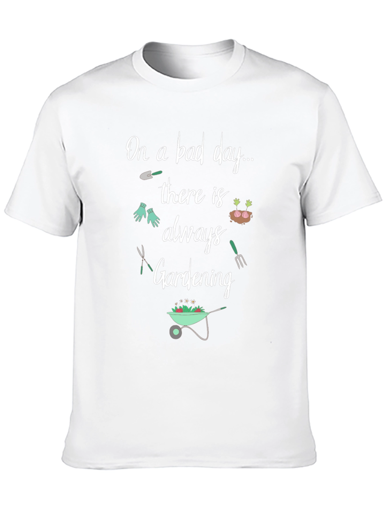 Black Gardening T-Shirt: On a Bad Day, Gardening view 10