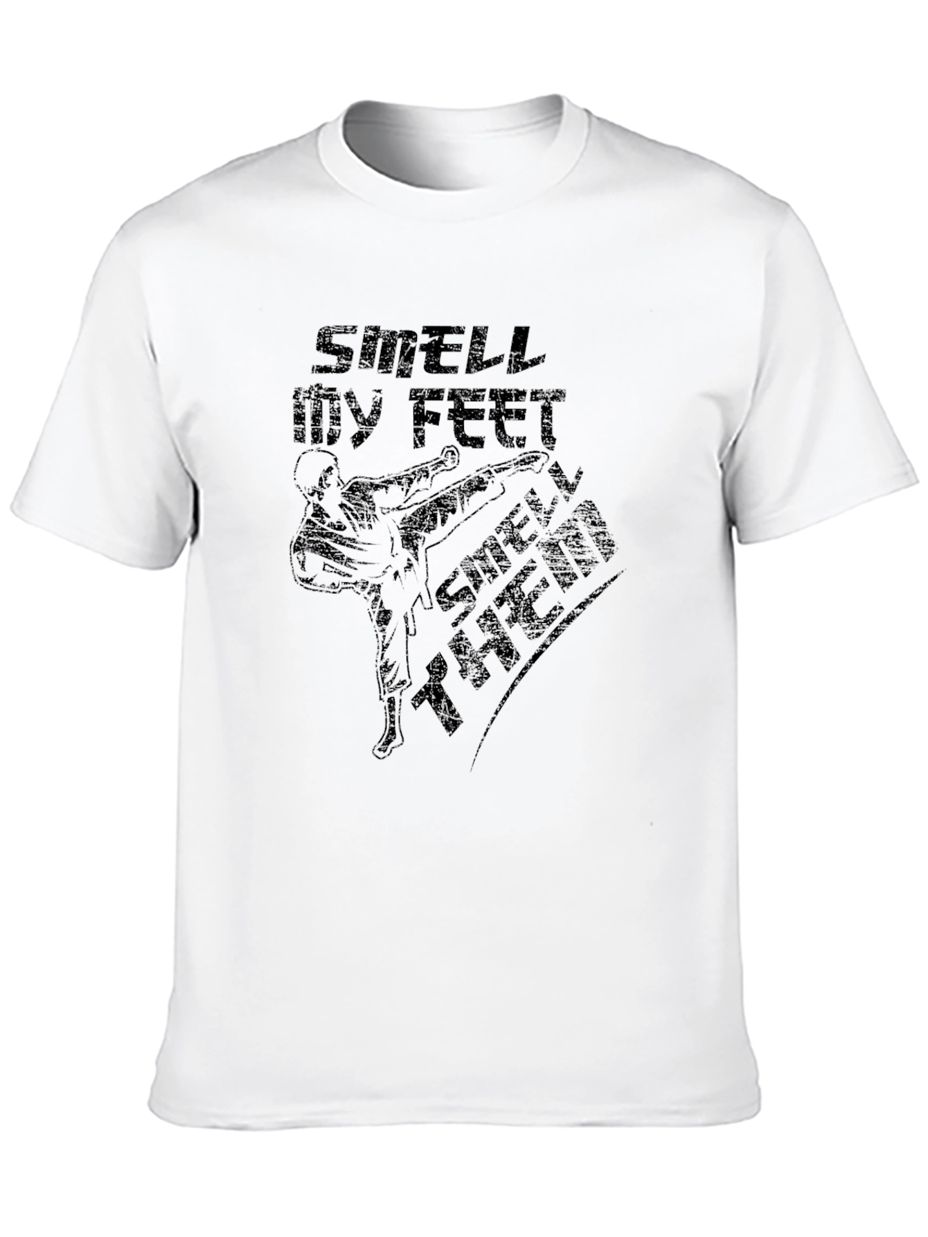 Black Smell My Feet Then T-Shirt - Funny Graphic Tee view 10