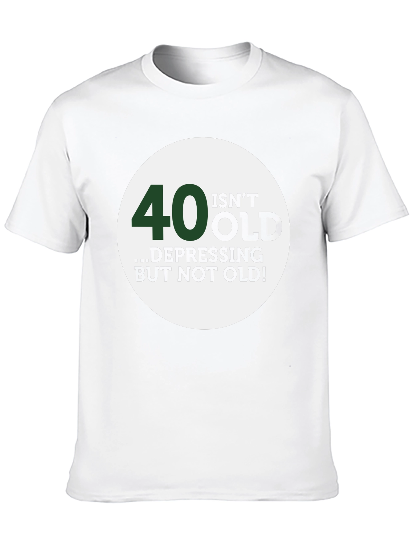 Black 40 Isn't Old Men's Graphic T-Shirt view 10