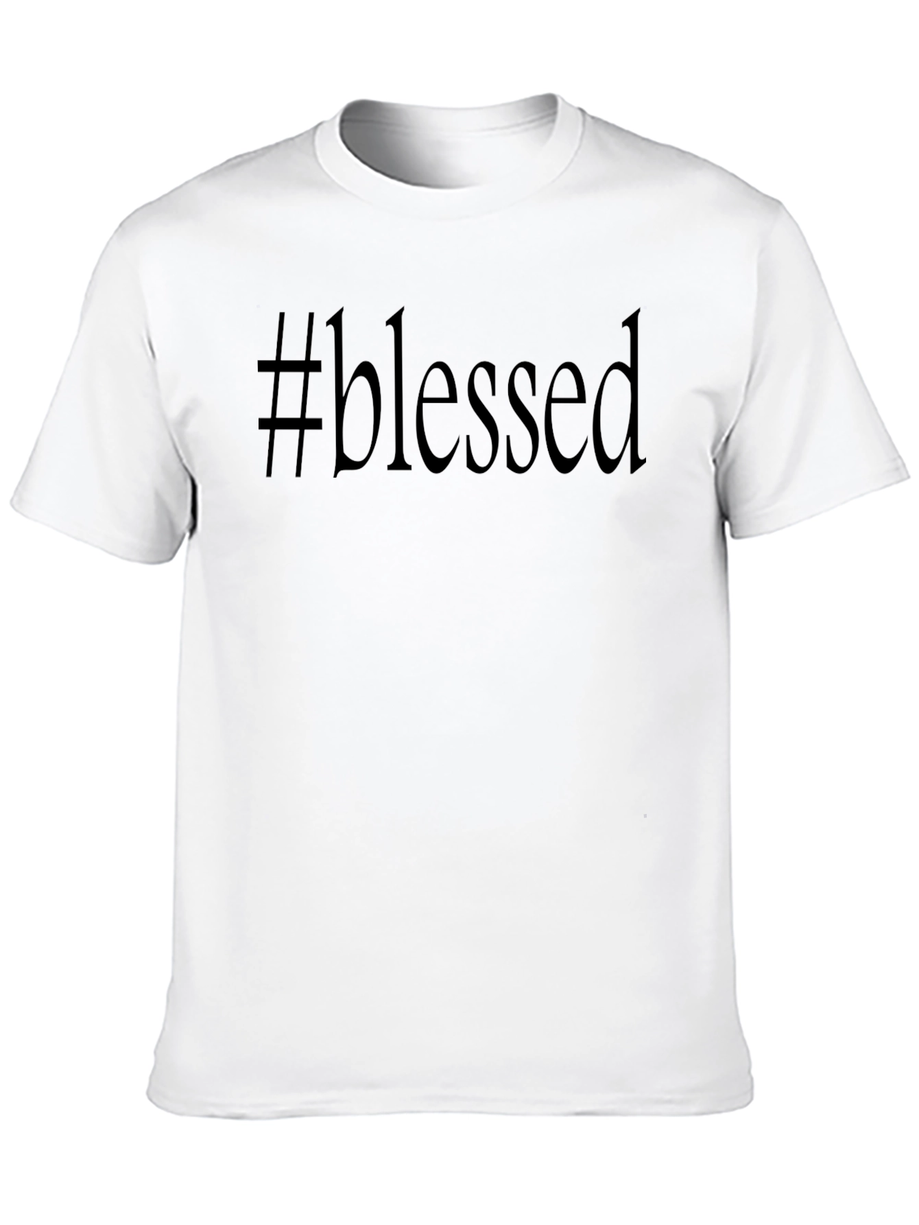 Black #Blessed Graphic Tee - Trendy & Comfortable view 10