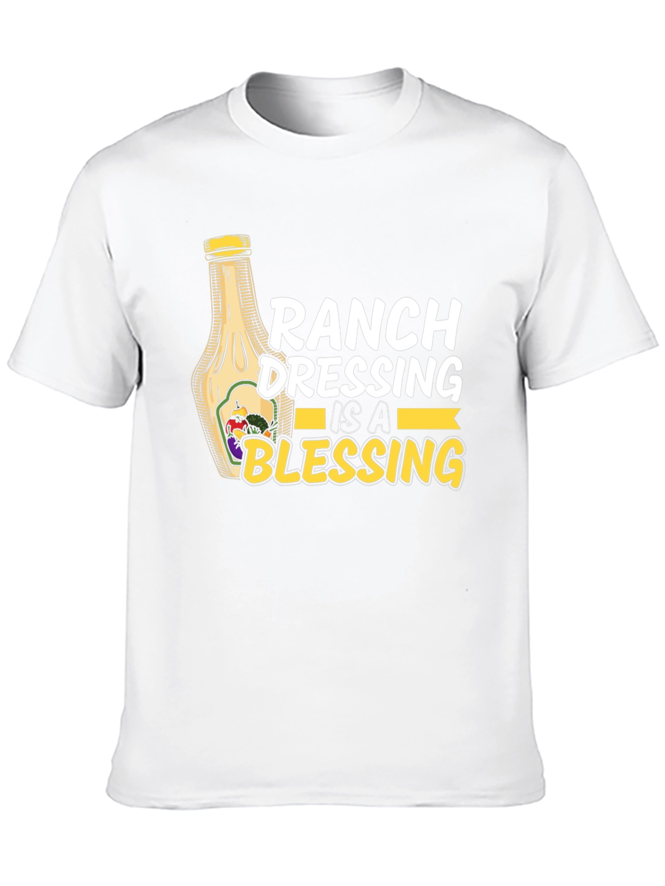 Black Ranch Dressing is a Blessing Black T-Shirt view 10