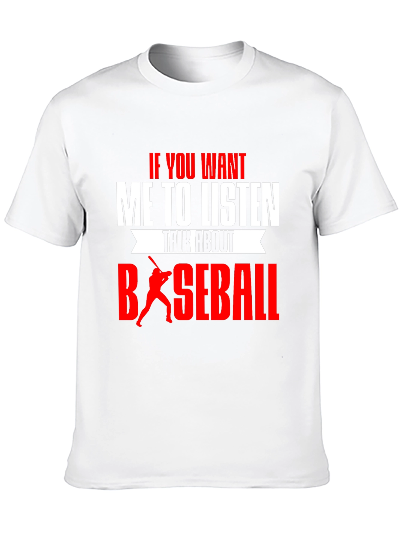 Black Baseball T-Shirt - If You Want Me To Listen view 10