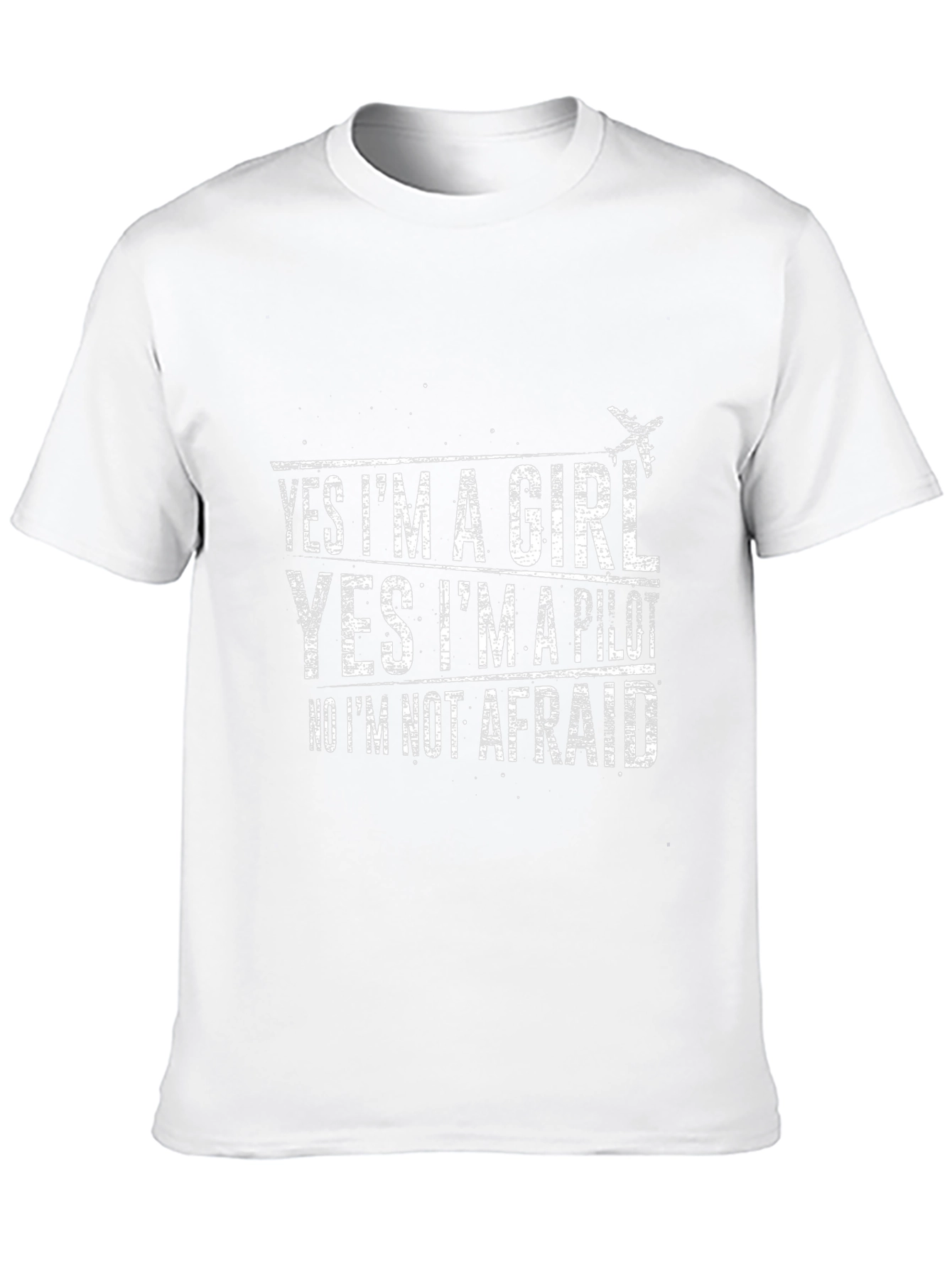 Black Yes I'm a Girl Pilot T-Shirt view 10