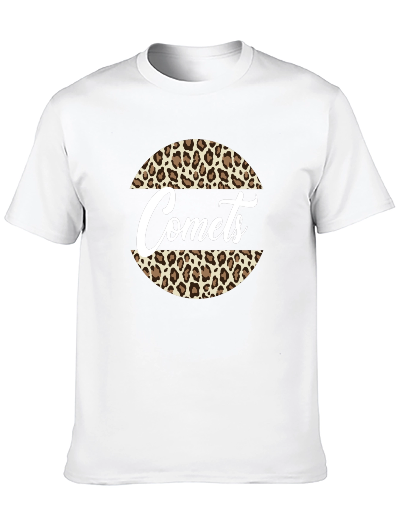 Black Comets Leopard Print Graphic T-Shirt view 10