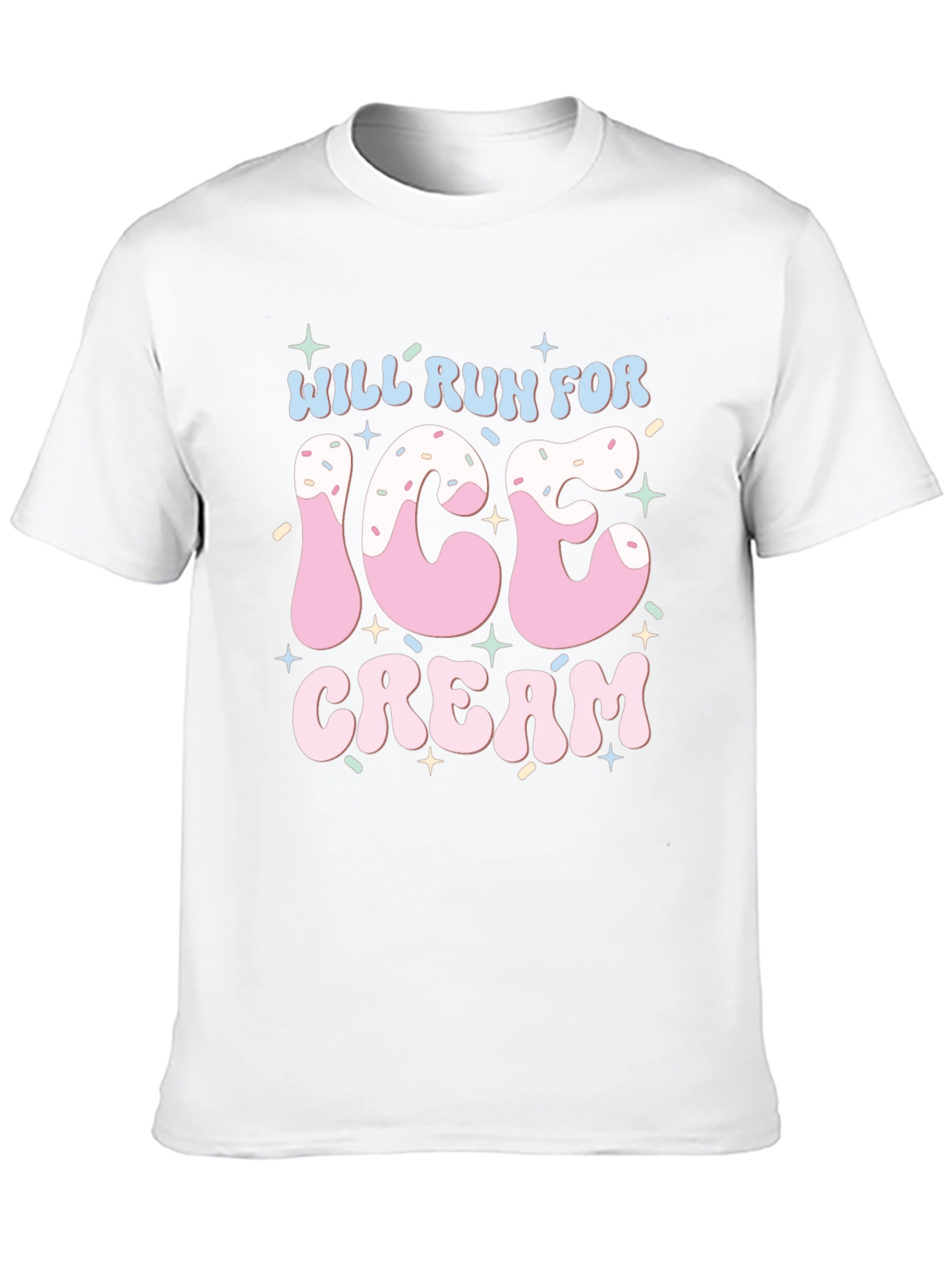 Black Will Run For Ice Cream T-Shirt Black view 10