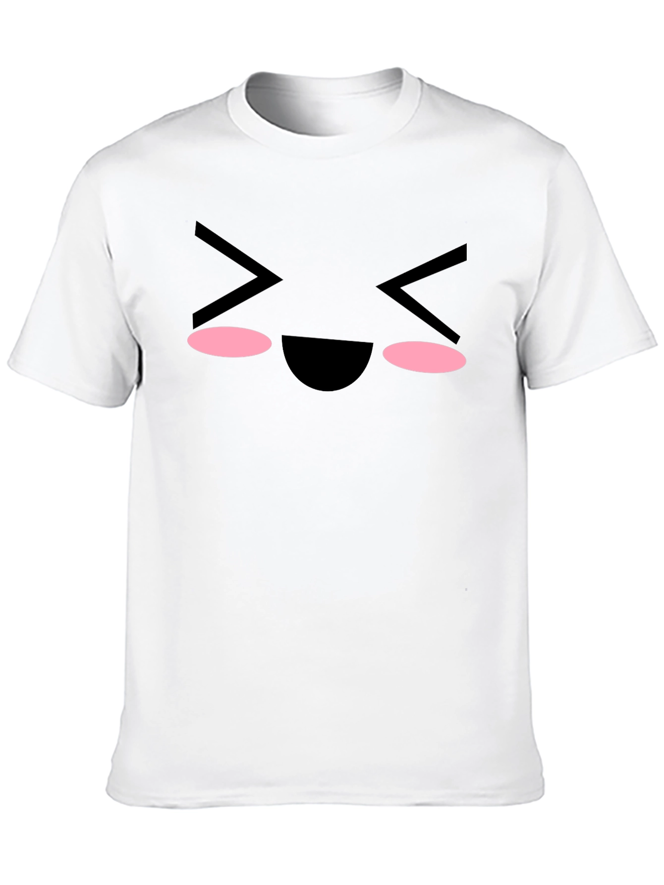 Black Expressive Face Graphic Tee - Black Cotton Blend view 10