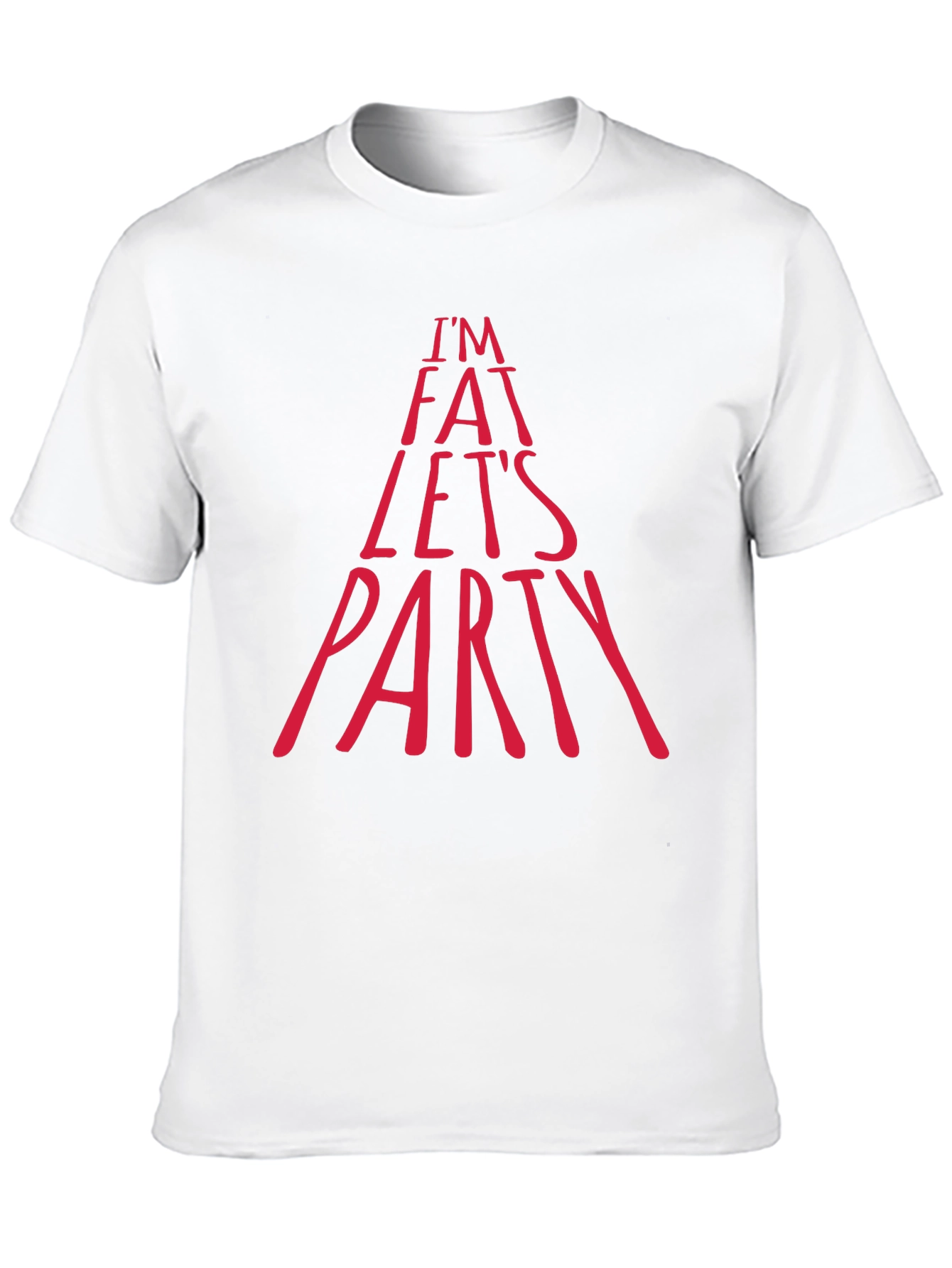 Black I'm Fat Let's Party Graphic Tee - Black view 10