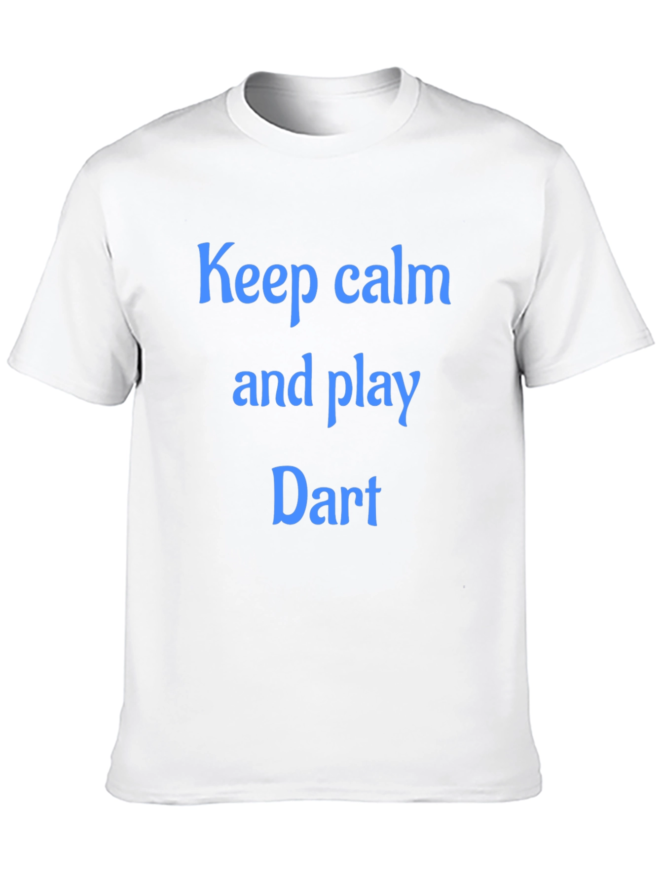 Black Keep Calm and Play Dart T-Shirt - Black Cotton Tee view 10