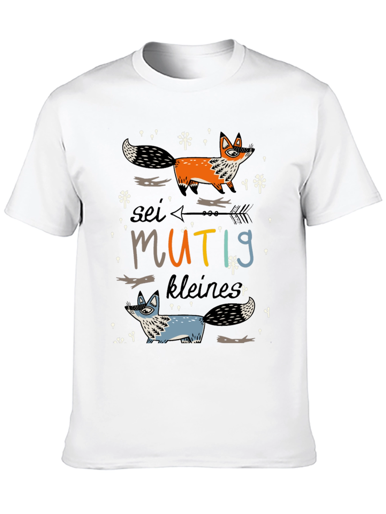 Black Be Brave Little One Fox T-Shirt view 10