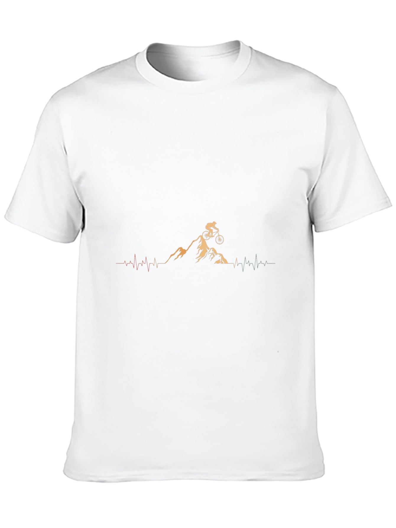 Black Mountain Bike Heartbeat T-Shirt view 10