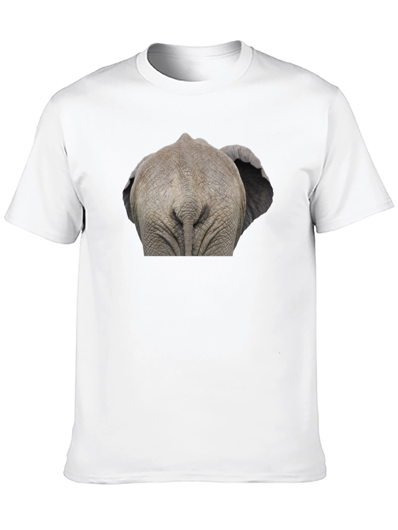 Black Elephant Butt T-Shirt - Funny Animal Tee view 10