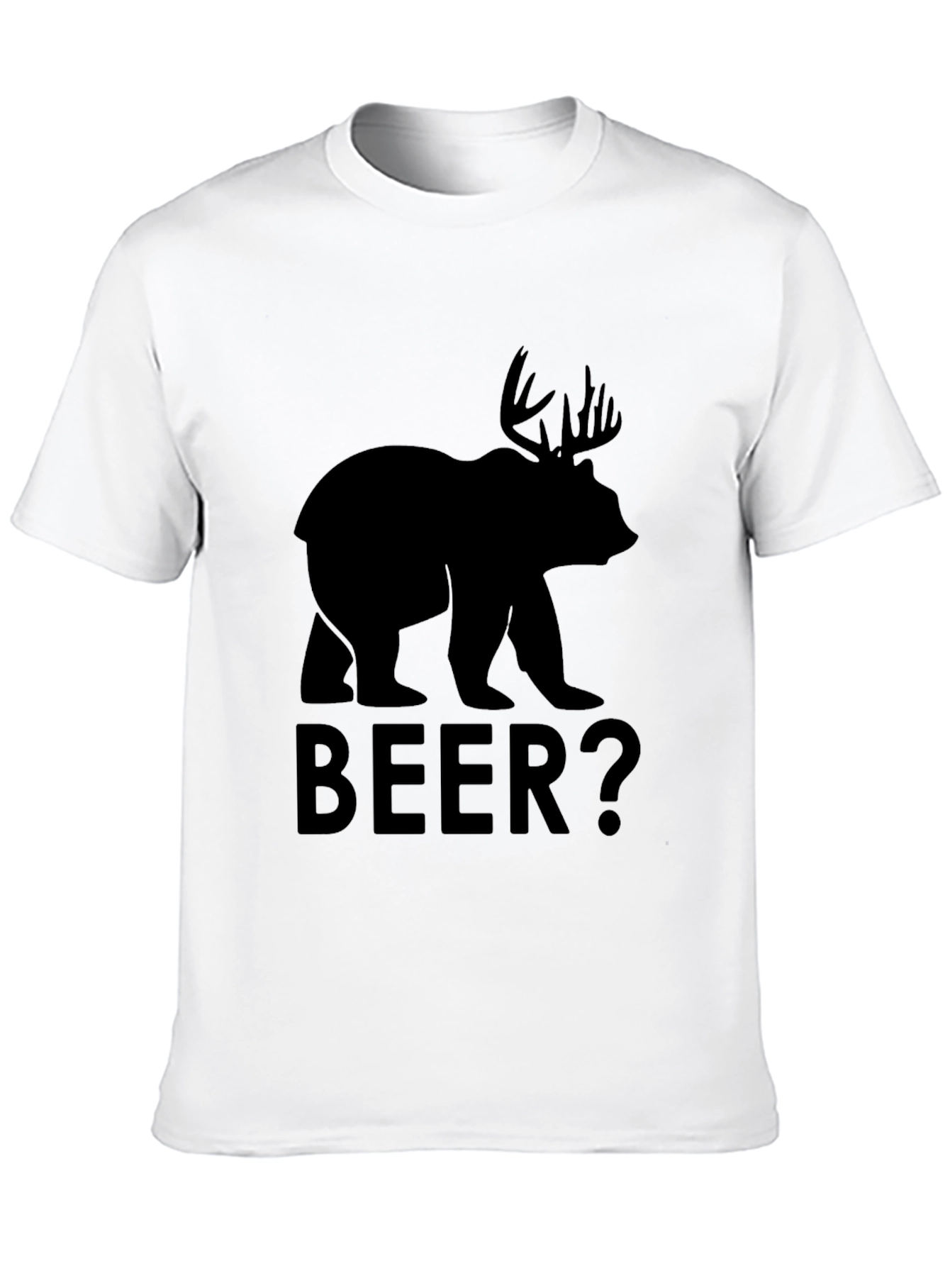 Black Bear Moose "BEER?" Graphic T-Shirt view 10