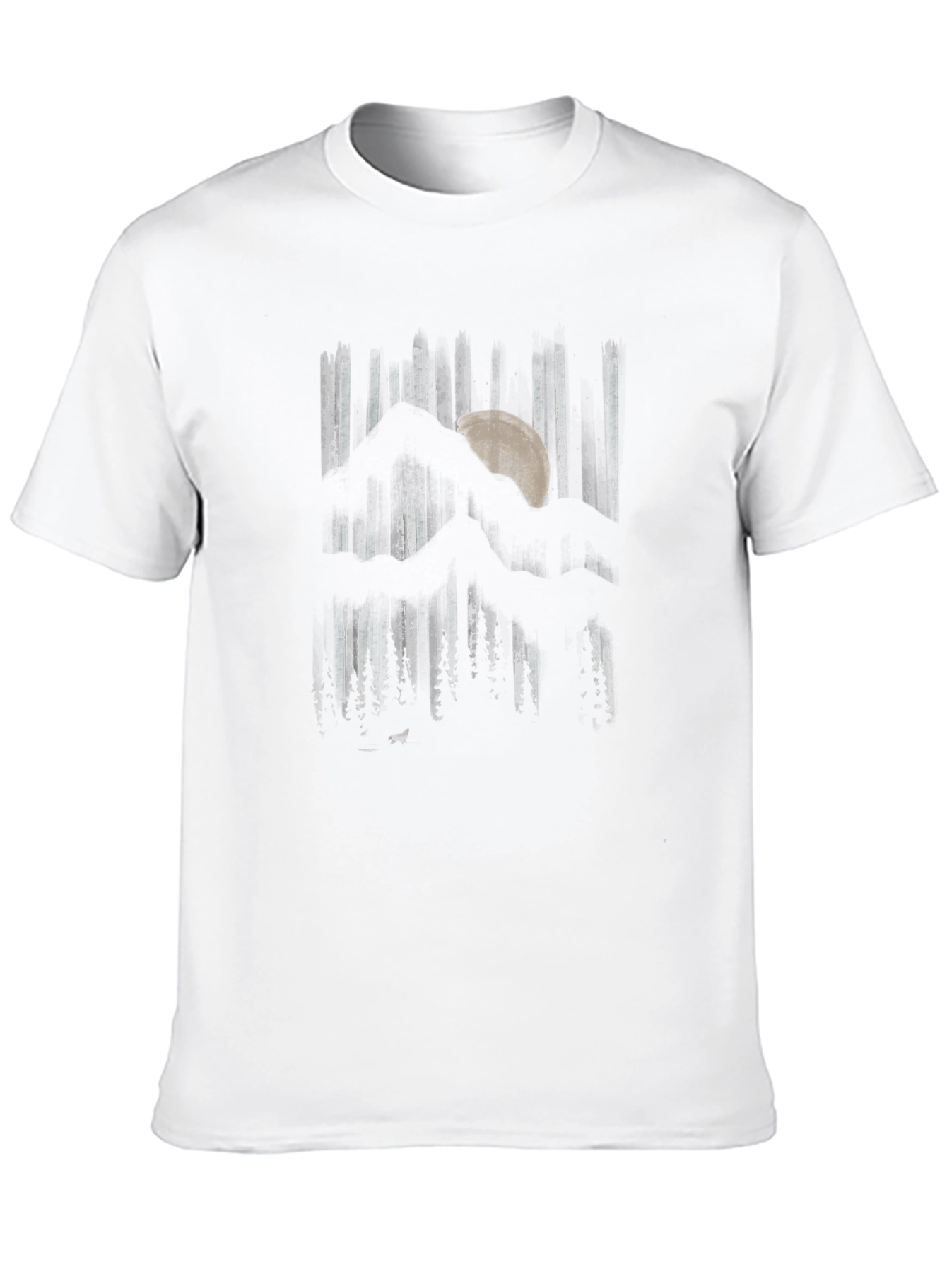 Black Mountain Moon Graphic Black T-Shirt view 10