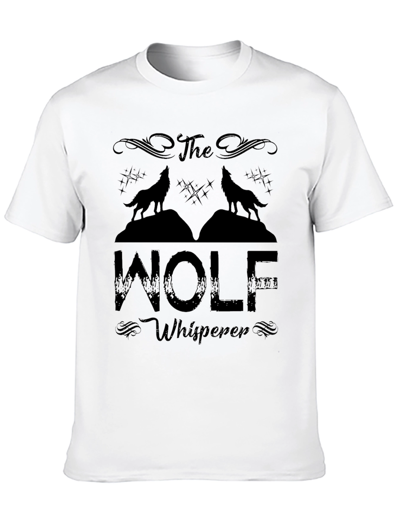 Black The Wolf Whisperer Graphic T-Shirt view 10