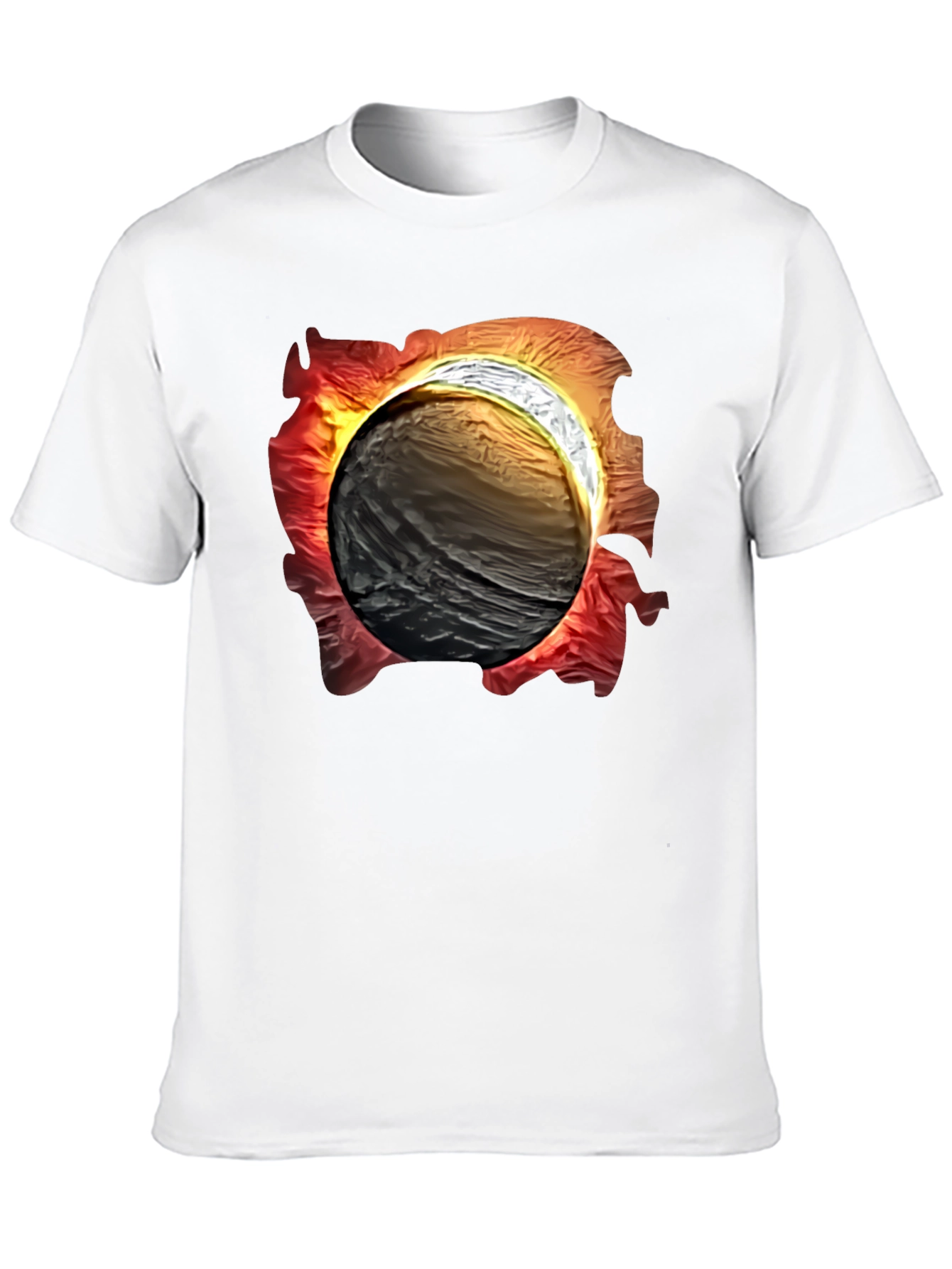 Black Eclipse Graphic Tee - Men's Black T-Shirt view 10