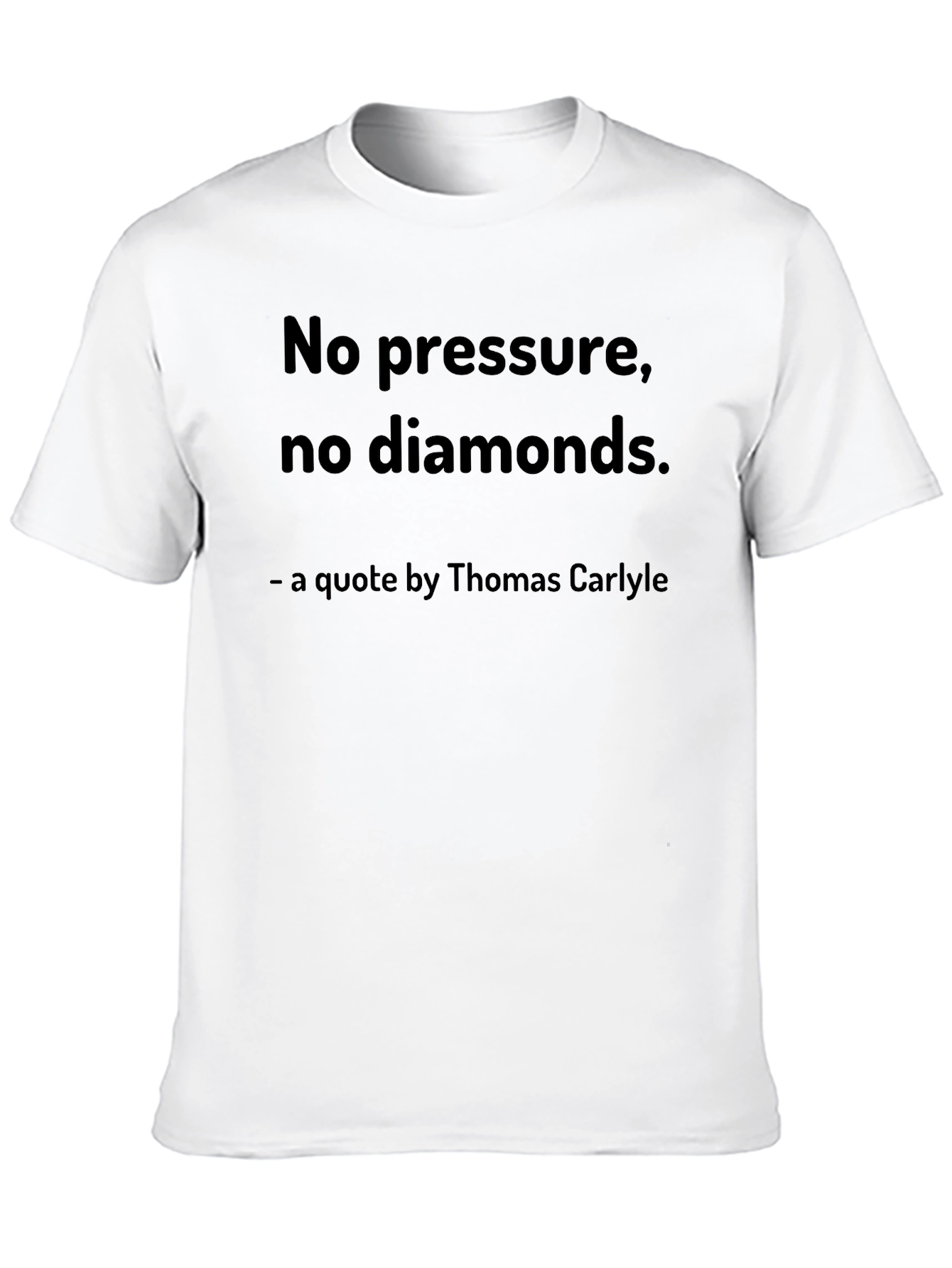 Black No Pressure, No Diamonds T-Shirt view 10