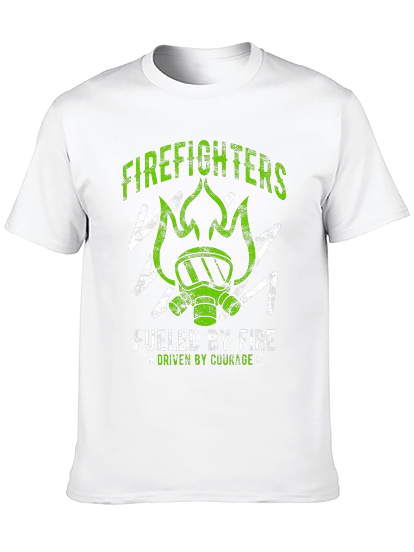 Black Firefighter Graphic Tee - Fueled By Fire Courage view 10