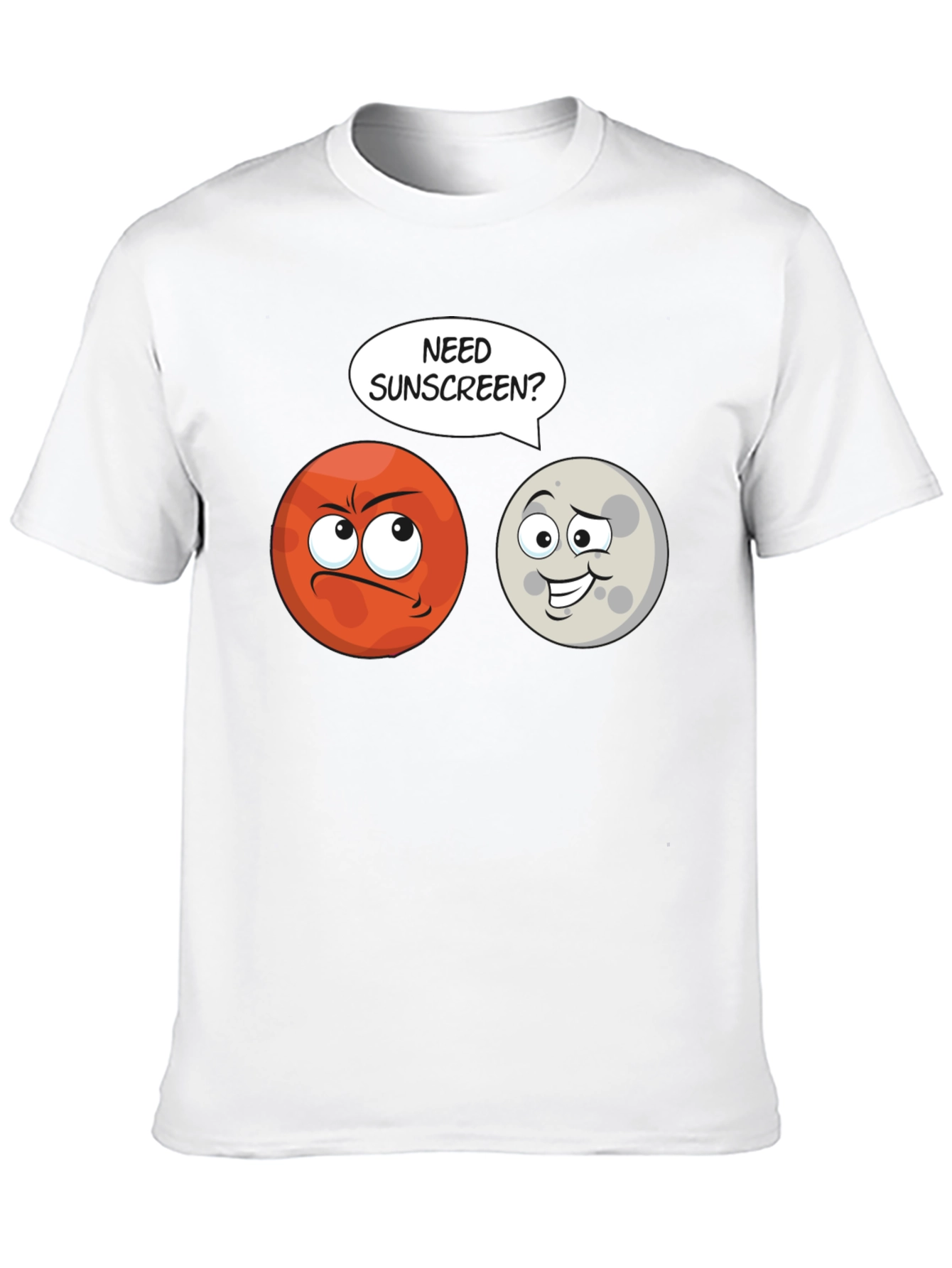 Black Need Sunscreen? Mars Humor T-Shirt view 10