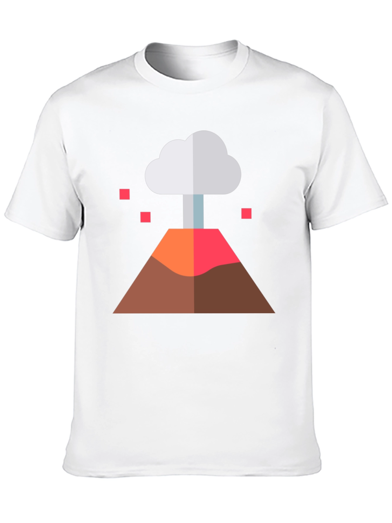 Black Volcano Graphic Tee - Black Cotton Blend view 10