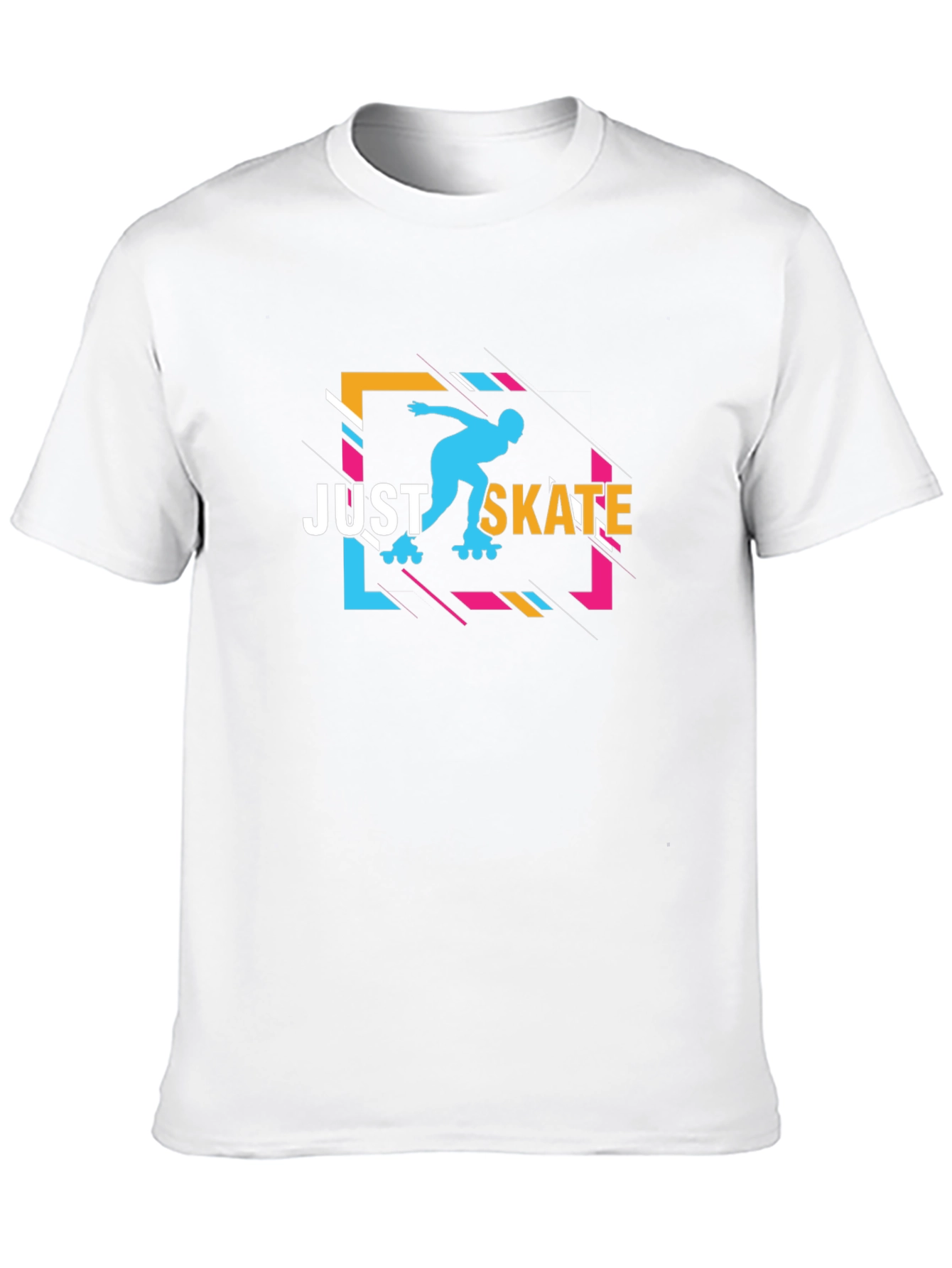 Black Just Skate Black Graphic Tee view 10