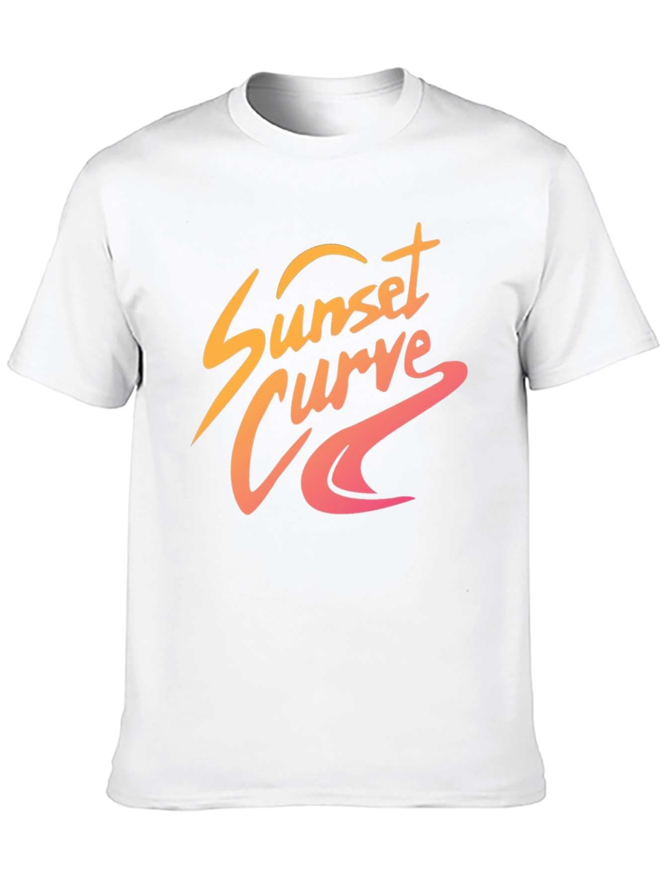 Black Sunset Curve Graphic Tee - Retro Style view 10