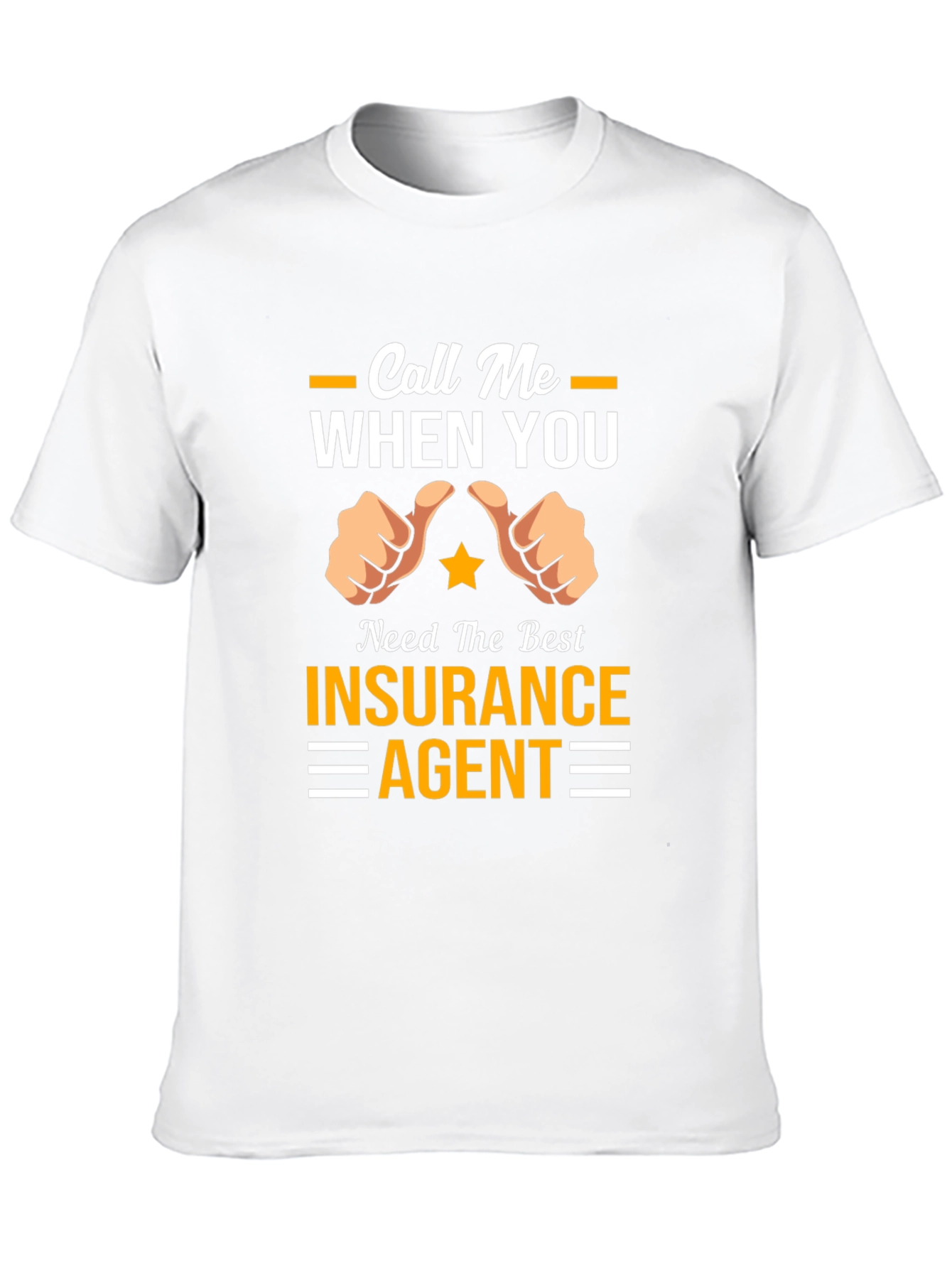 Black Call Me When You Need Insurance Agent T-Shirt view 10