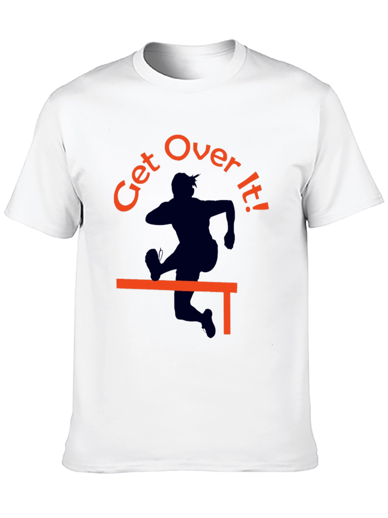 Black Get Over It! Graphic Tee - Black Cotton T-Shirt view 10