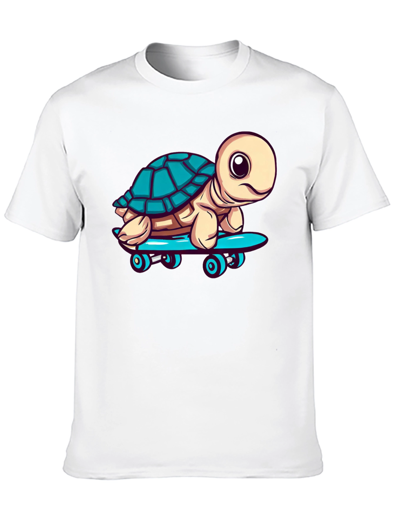 Black Turtle Skateboard Graphic T-Shirt view 10