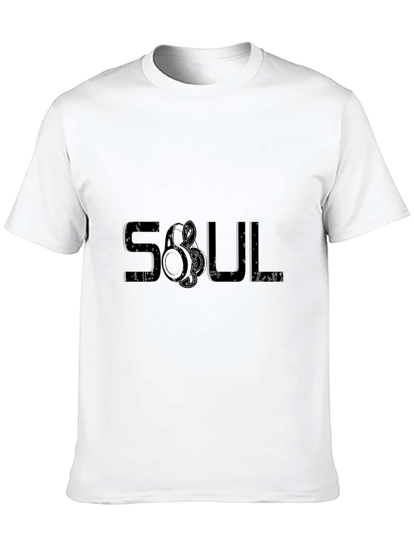 Black Soul Graphic Print Black T-Shirt view 10