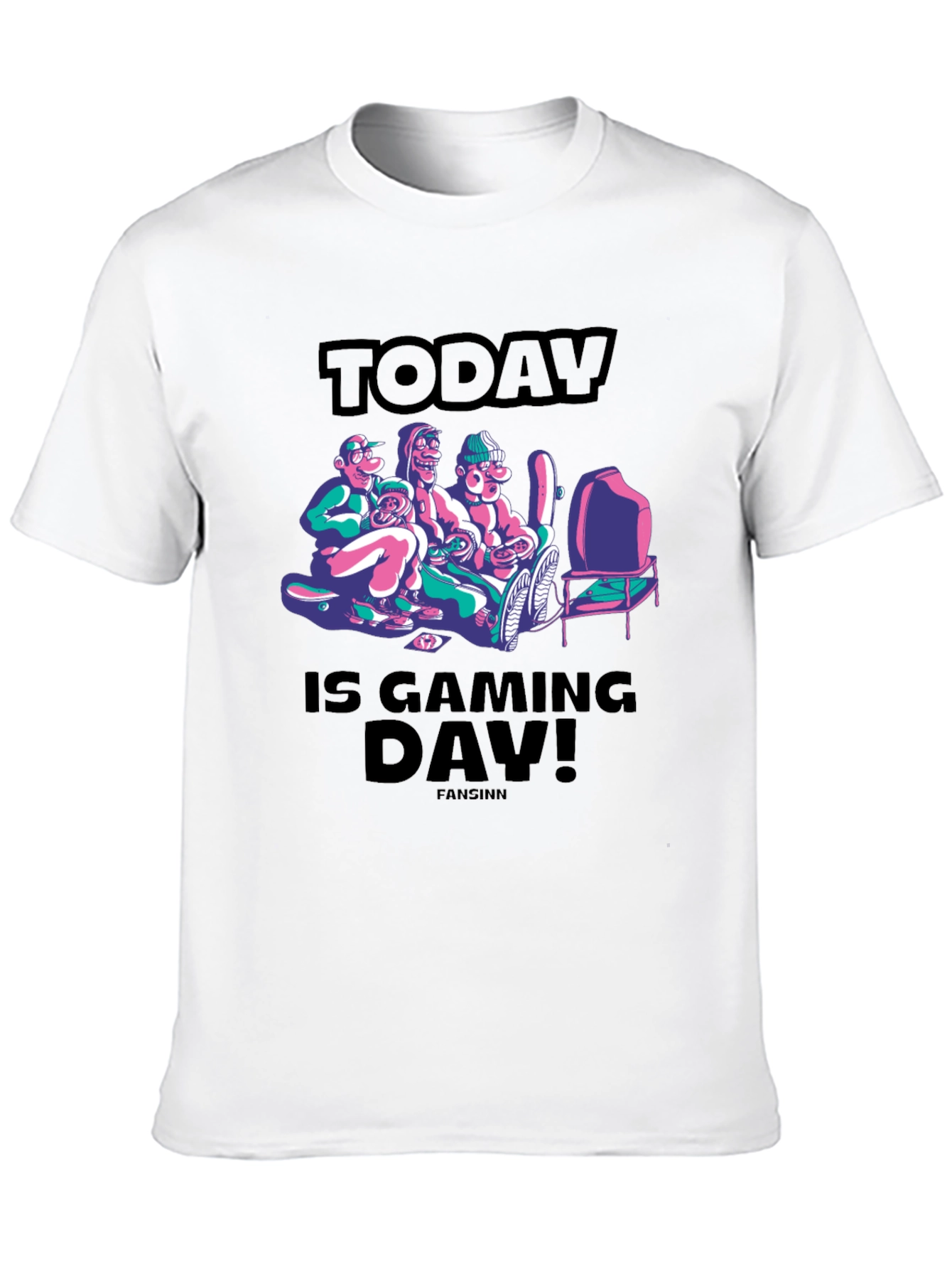 Black Today is Gaming Day! Graphic T-Shirt view 10