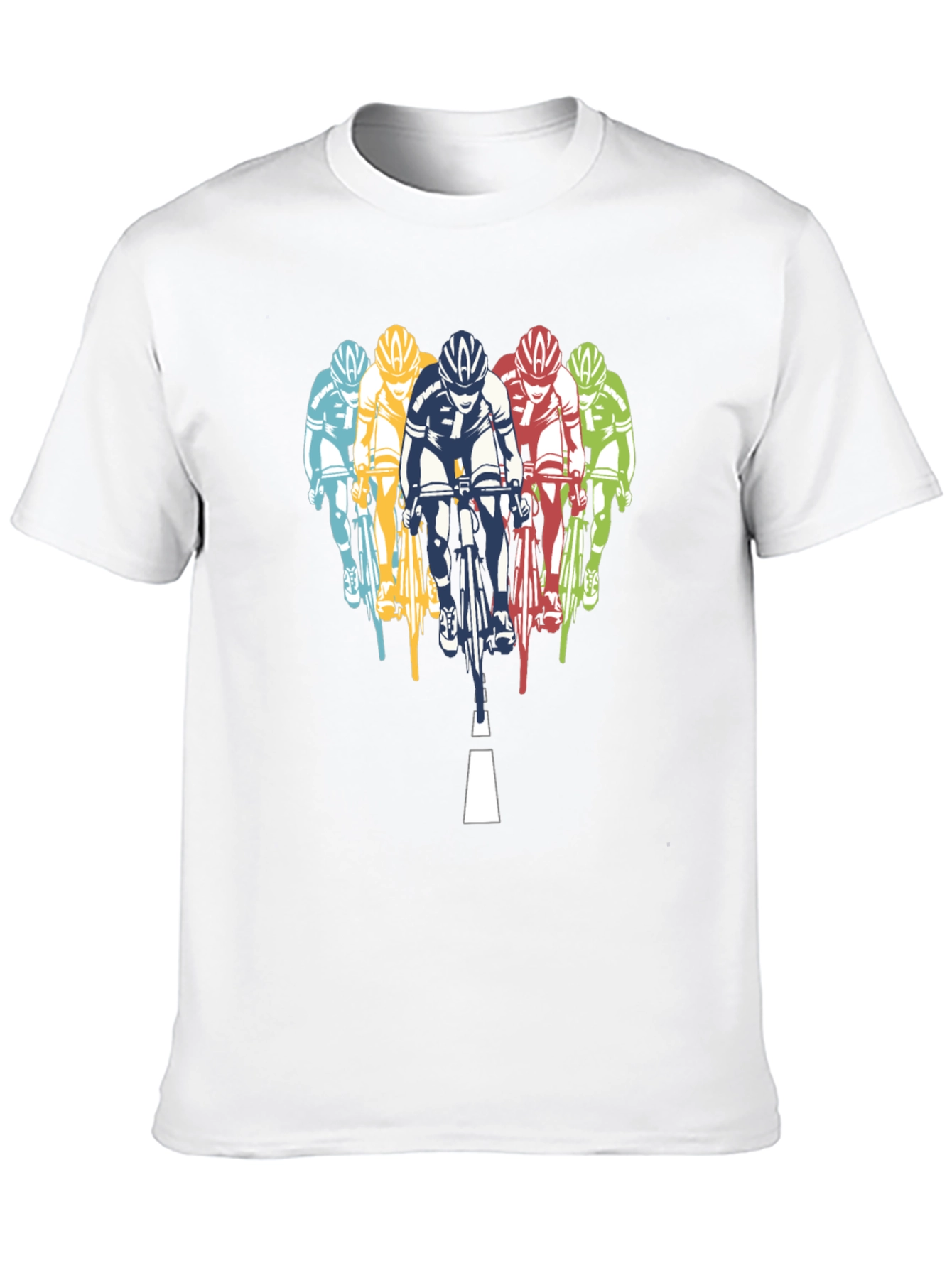 Black Cycling Team Graphic T-Shirt - Black view 10