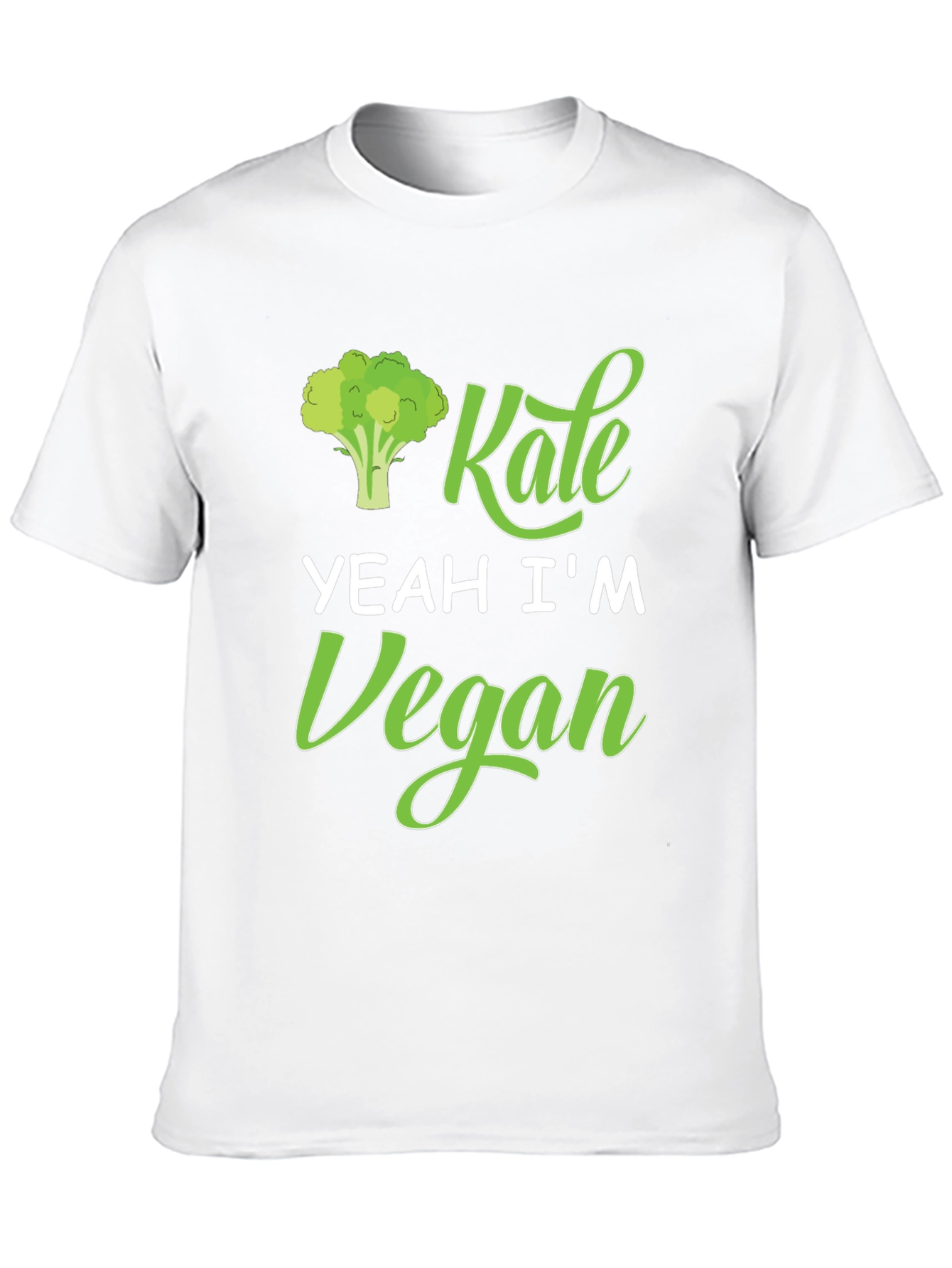 Black Kale Yeah I'm Vegan T-Shirt view 10