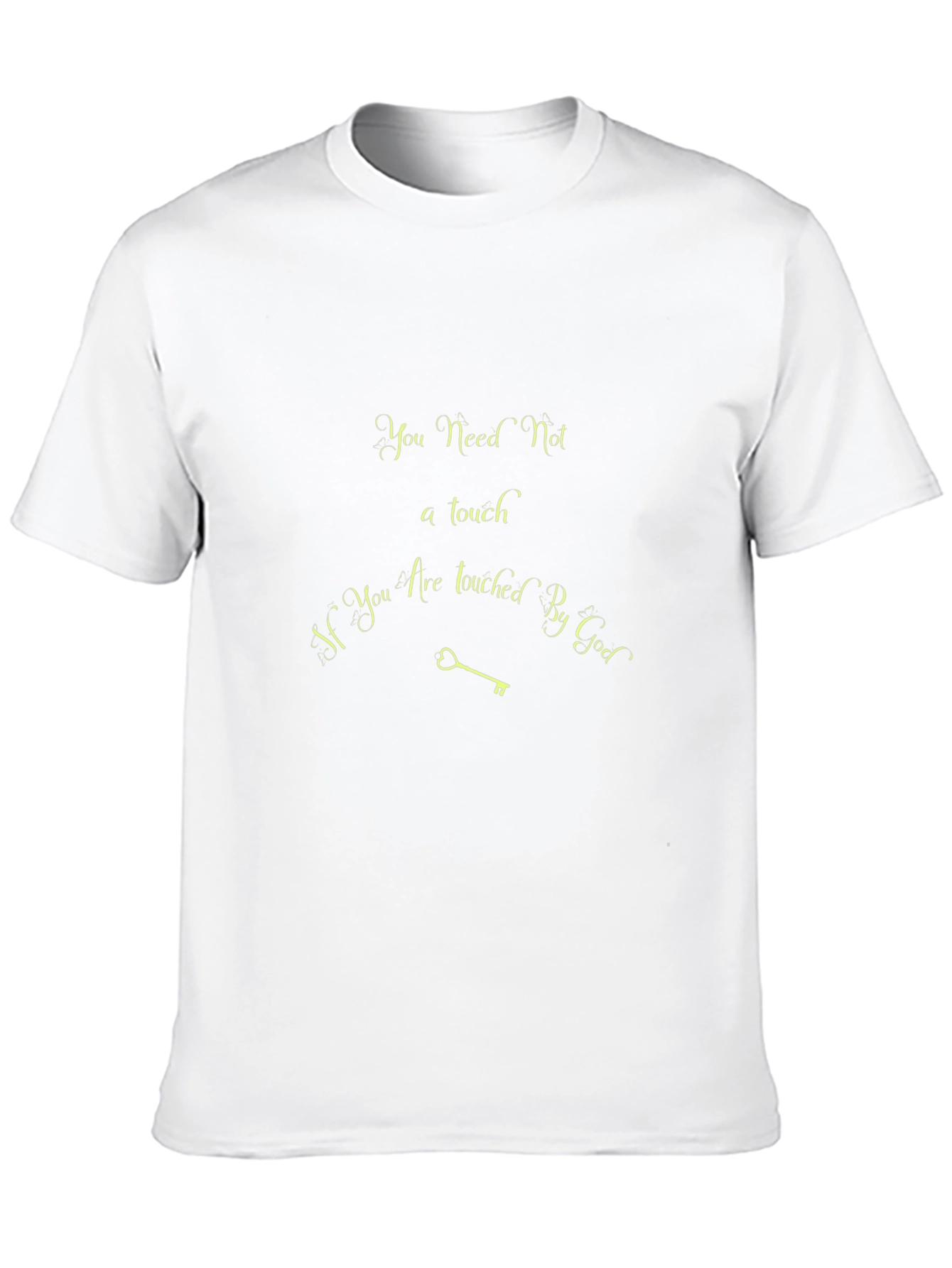 Black Inspirational Graphic Tee - You Need Not a Touch, If Touched By God view 10