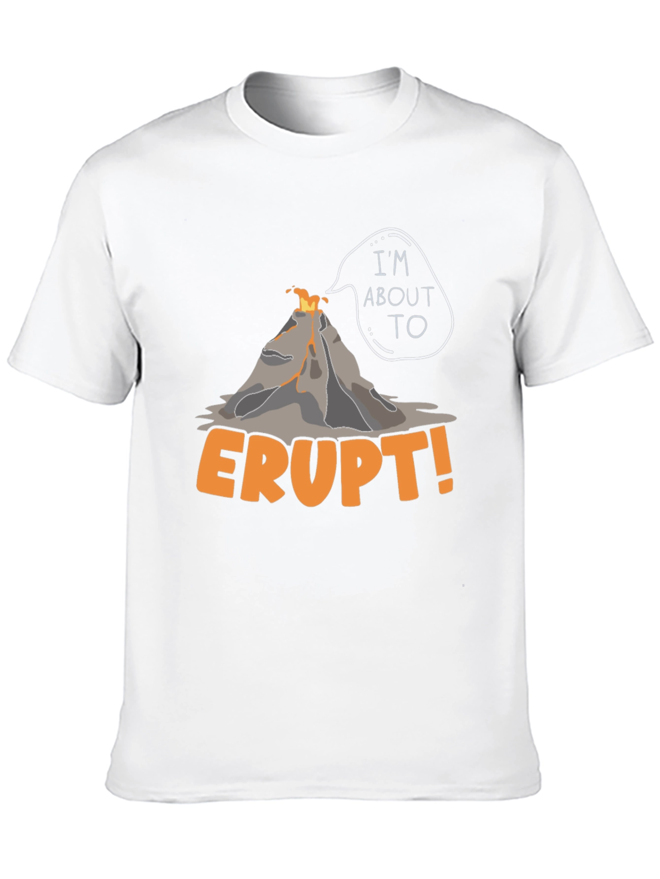Black I'm About To Erupt Volcano Graphic Tee view 10