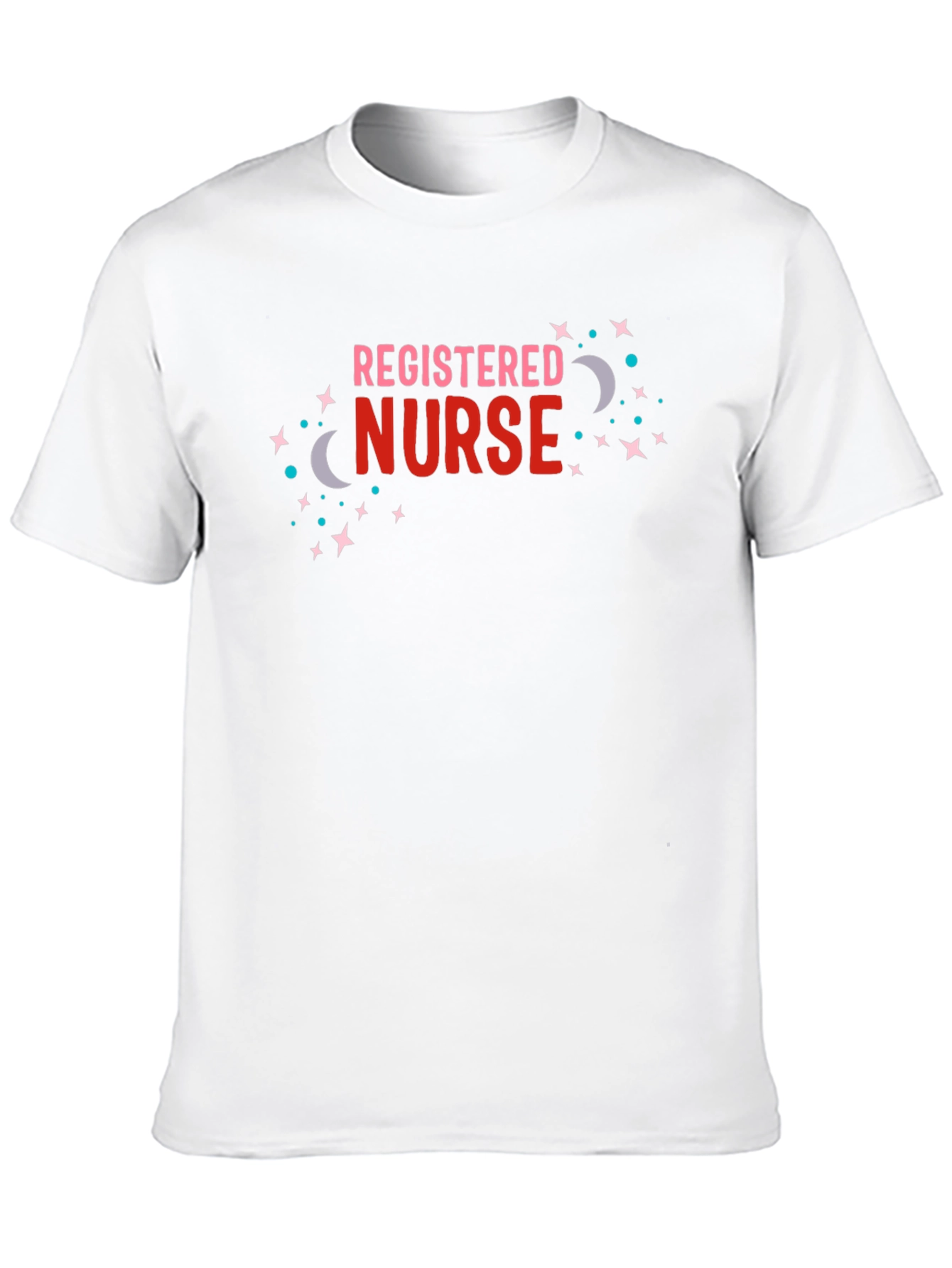 Black Registered Nurse T-Shirt - Fun Design view 10