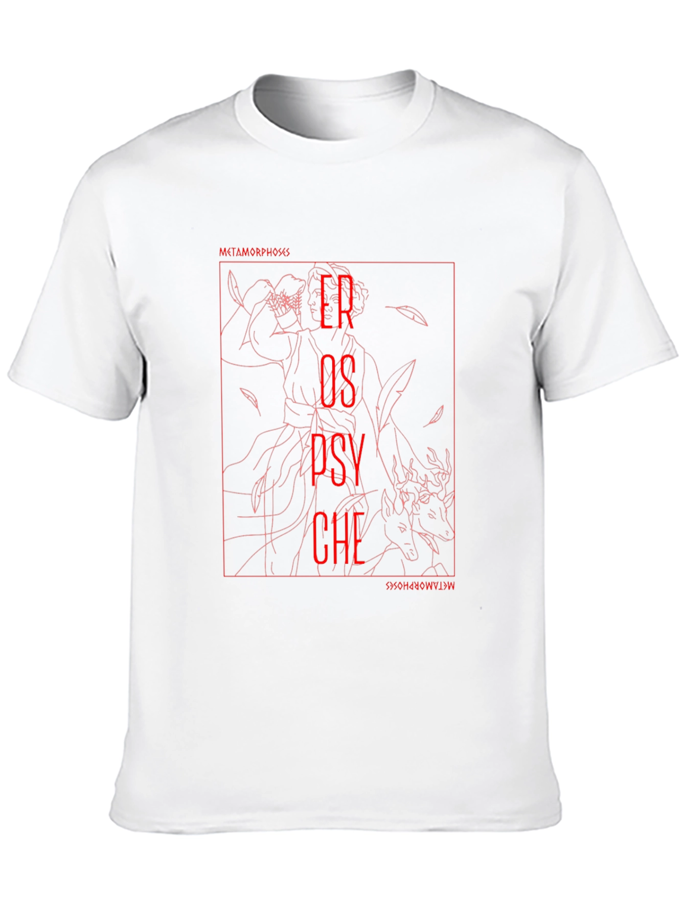 Black Eros and Psyche Graphic T-Shirt view 10