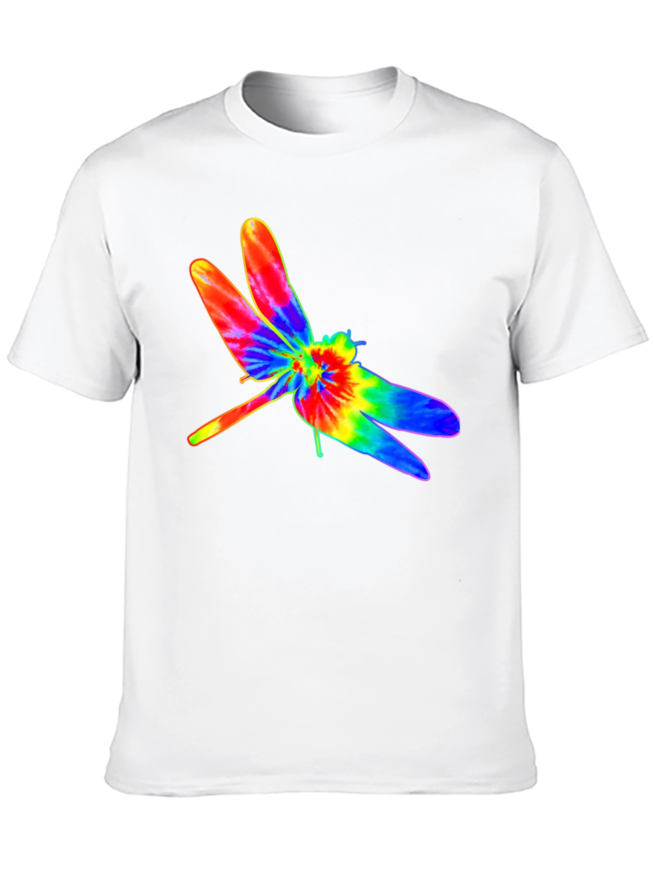 Black Tie Dye Dragonfly Graphic T-Shirt view 10