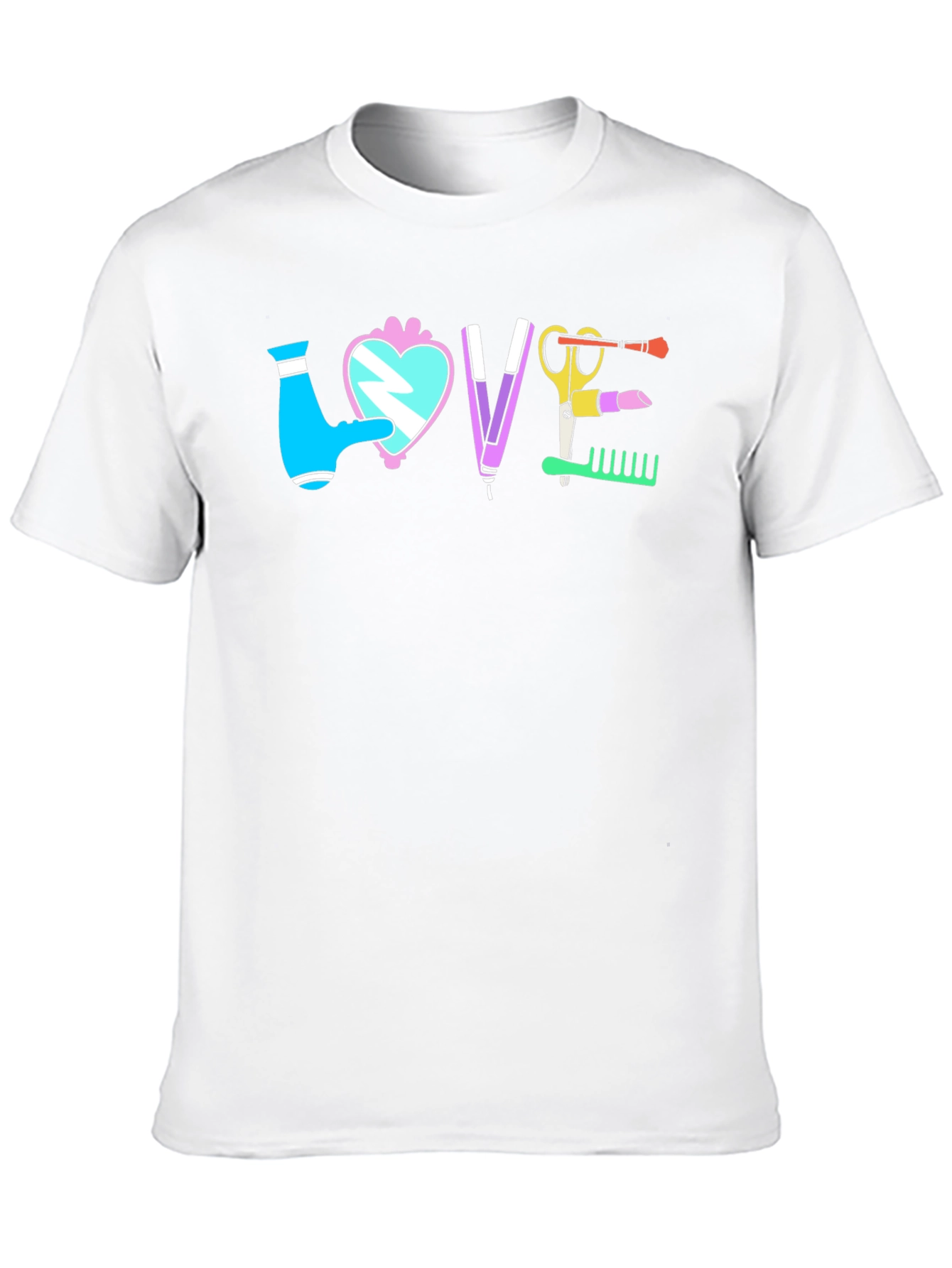 Black Love Hairdresser T-Shirt view 10
