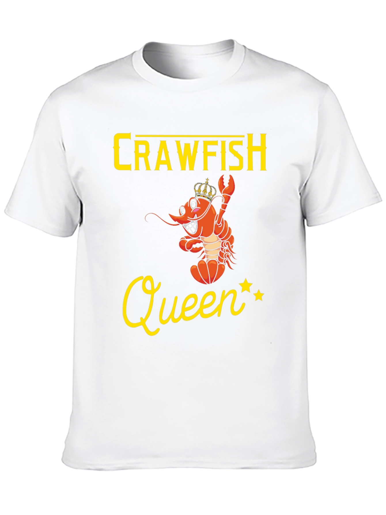 Black Crawfish Queen Graphic Tee - Funny Cajun Shirt view 10
