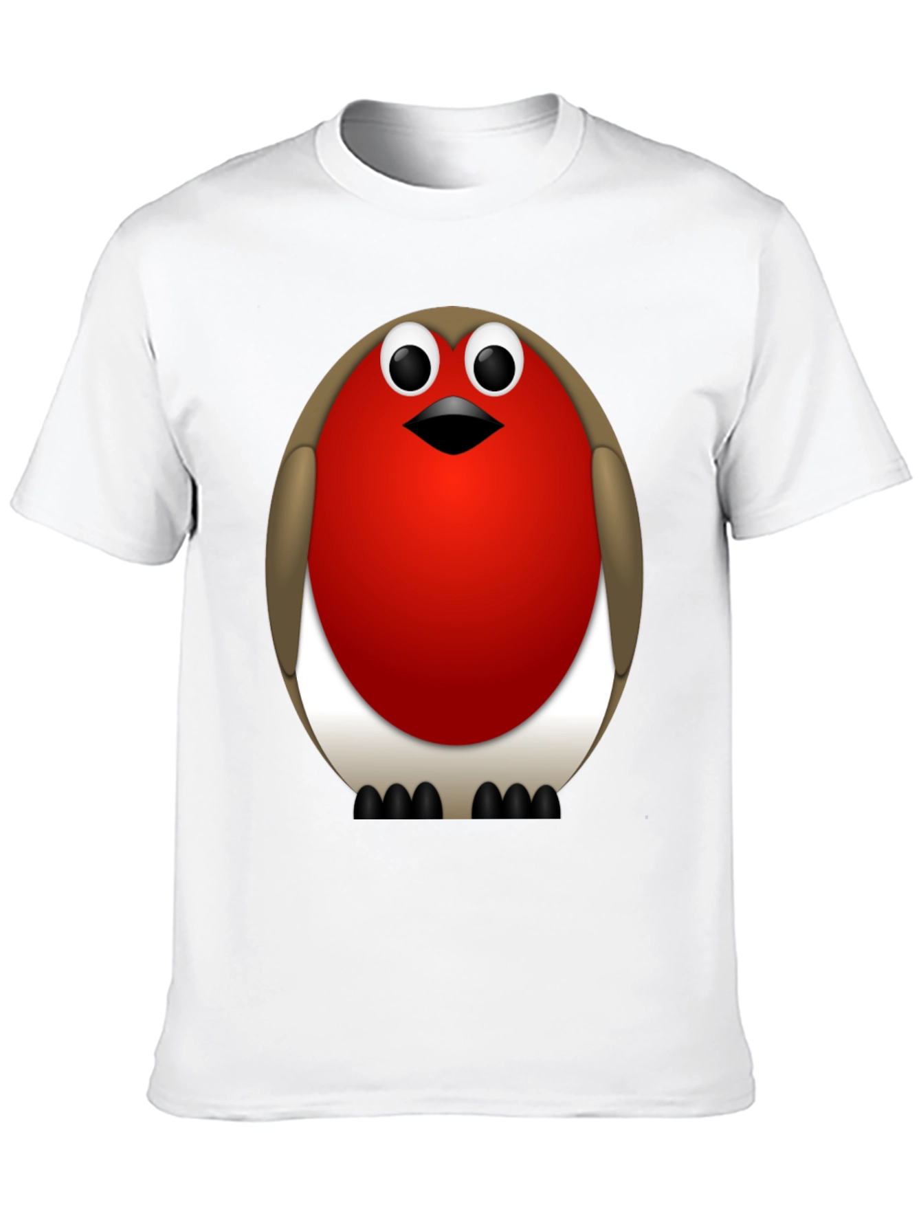 Black Robin Bird Graphic T-Shirt - Casual & Comfortable view 10