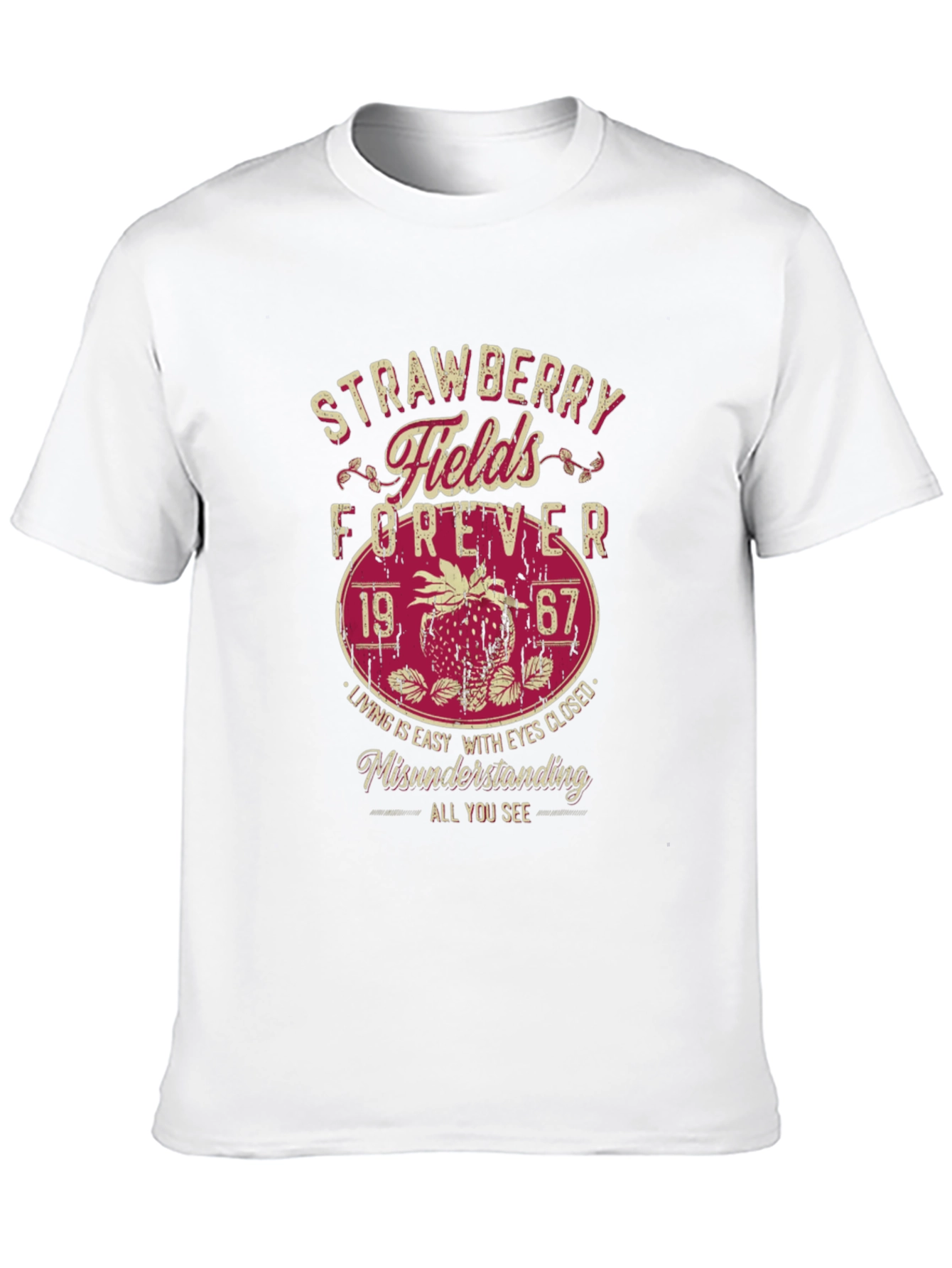 Black Strawberry Fields Forever Graphic Tee view 10