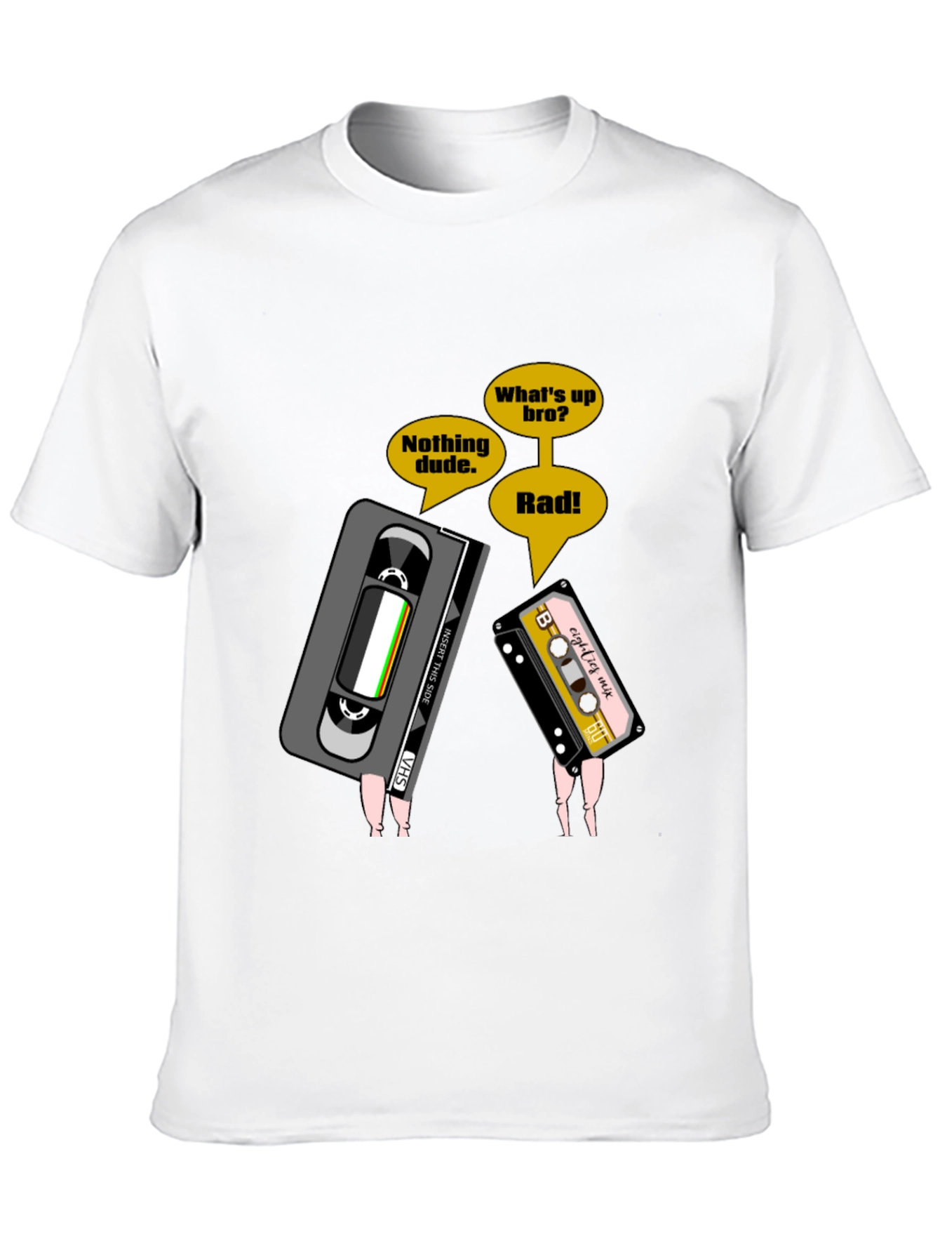 Black Retro Cassette Tape T-Shirt view 10